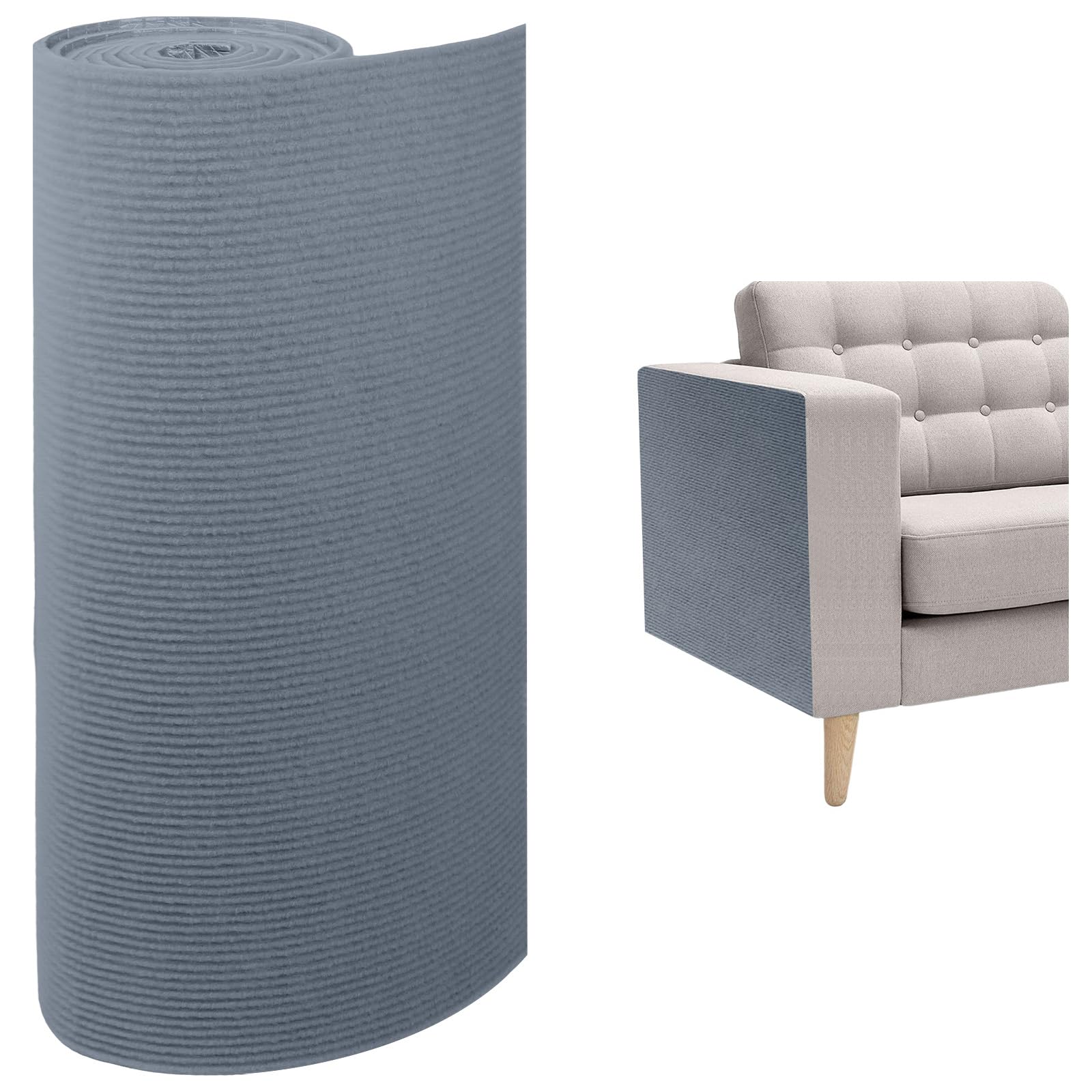 Cat Scratch Furniture Protector, 157.4x15.8 Cat Scratching Mat, Trimmable Self-Adhesive Cats Claws Scratch Pads, DIY Carpet Mat 