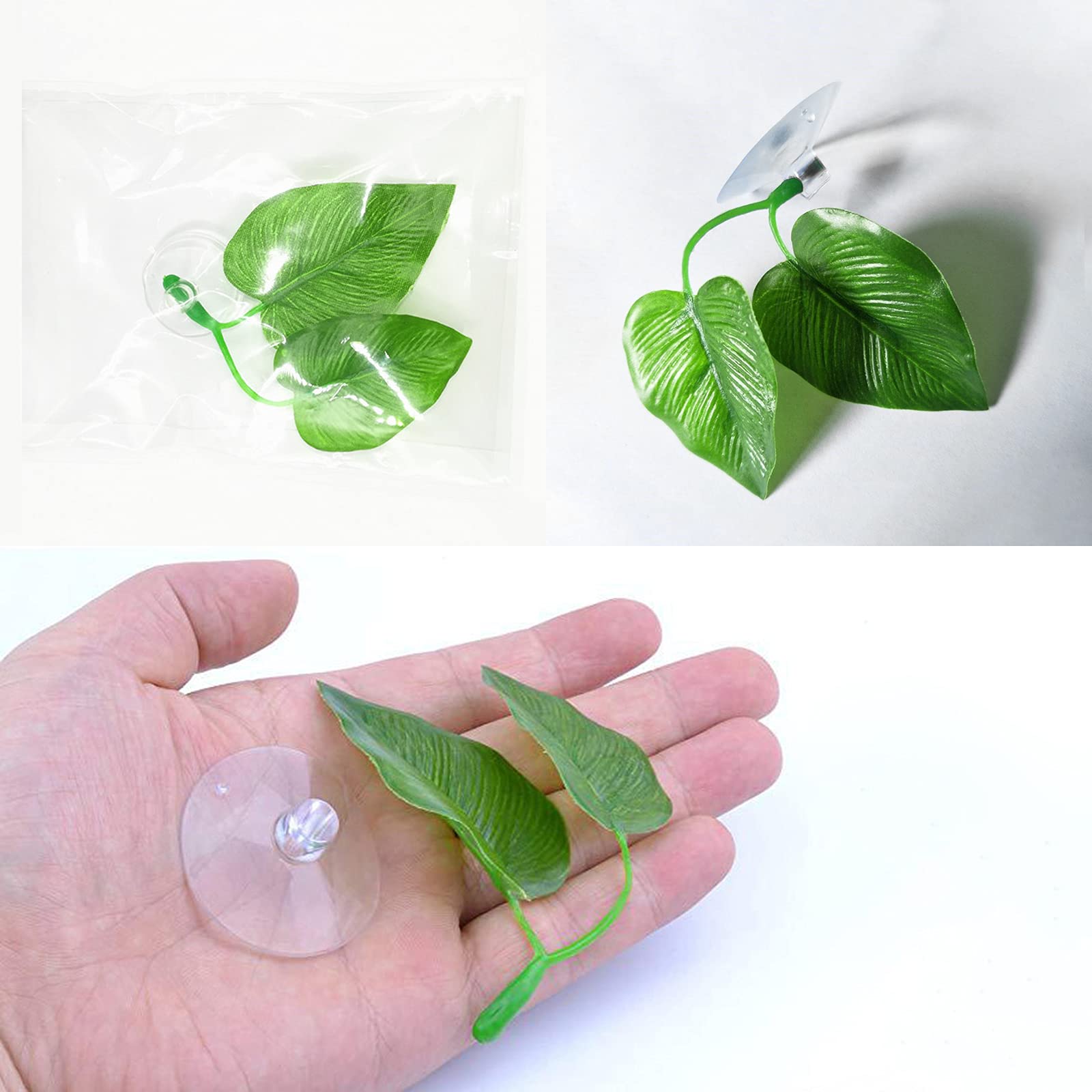 Zickupy 2Pack Beta Leaf Bed Fish Resting Leaf Betta Hammock Beta Tank Decorations Aquarium Plants Betta Fish Accessories For Small Tank