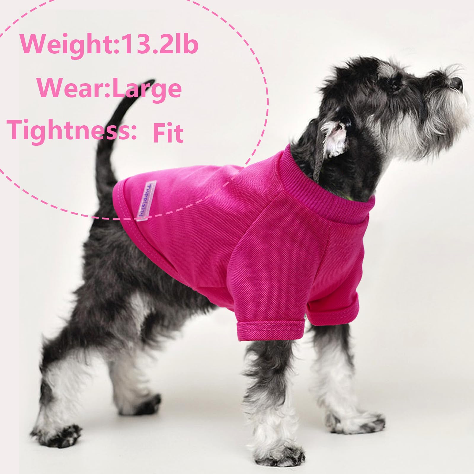 2 Pieces Stripe Dog Clothes Summer Dog Shirt Cute Soft Puppy Clothes Bresthable Chihuahua Cat Clothes Xs~Xxl Pet Clothing (Pink,