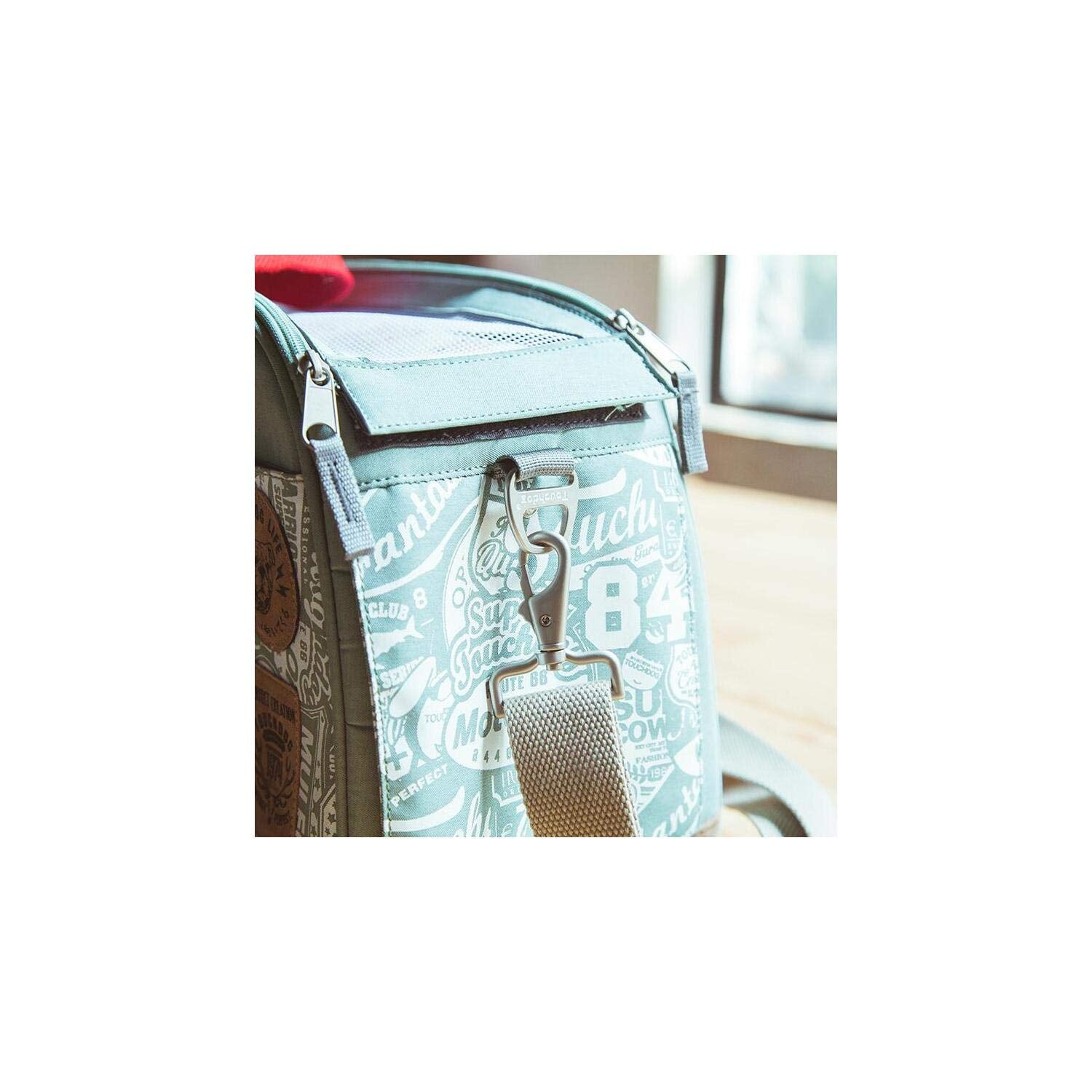 Touchdog Airline Approved Around-The-Globe Passport Designer Pet Carrier, One Size, Green