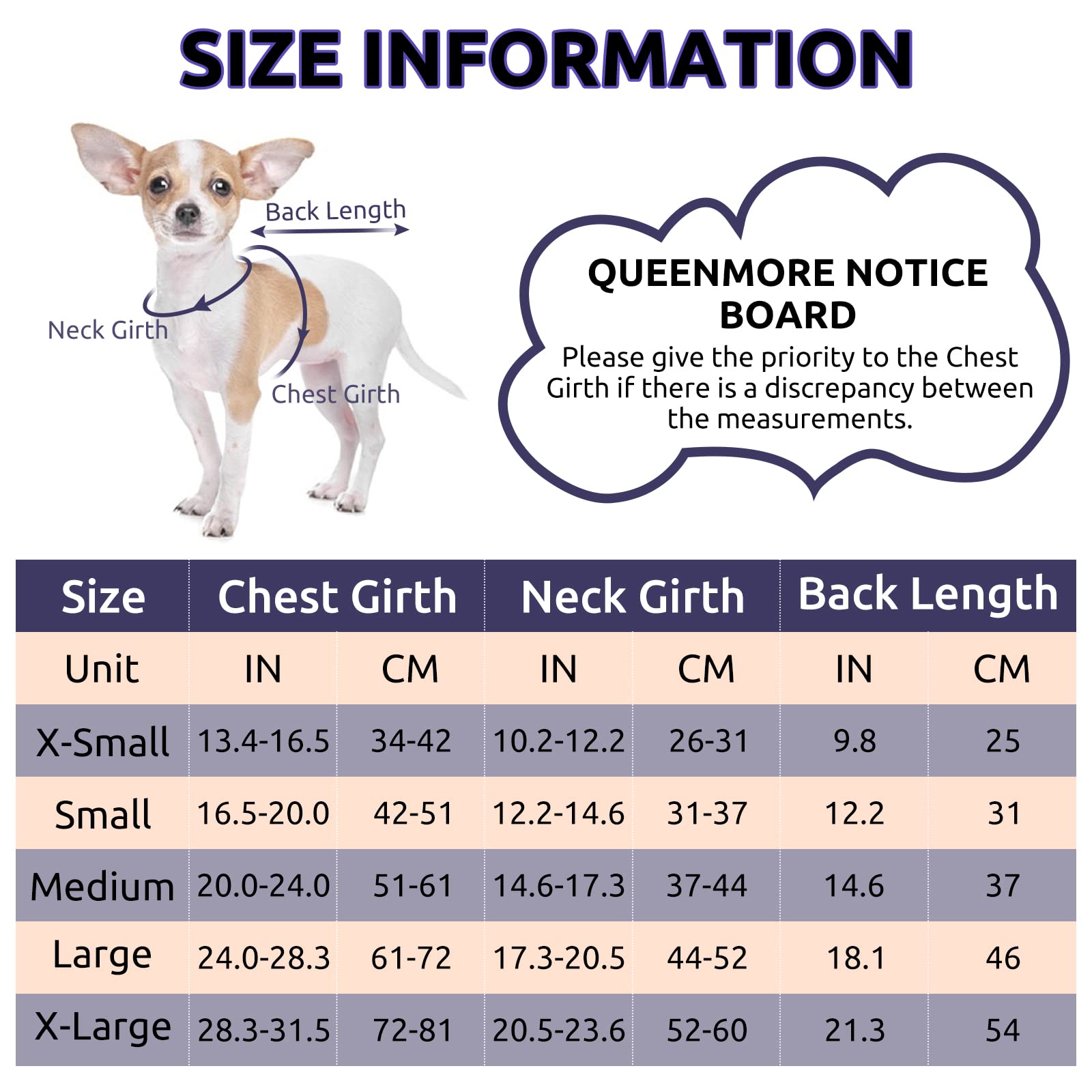 Queenmore Cold Weather Dog Coat, Winter Quilting Dog Jacket Ultra Warm Thick Plush Lining With Storage Pockets (Dark Navy, X-Small)