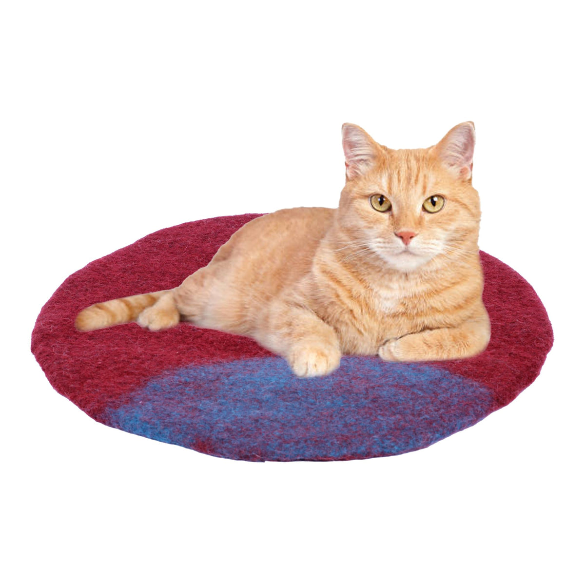 Haussimple Cat Bed Mat Natural Merino Wool Cozy Large Carpet Pad For Pet Cats Kitty Small Dog House Warm Organic Sheep Wool Scra