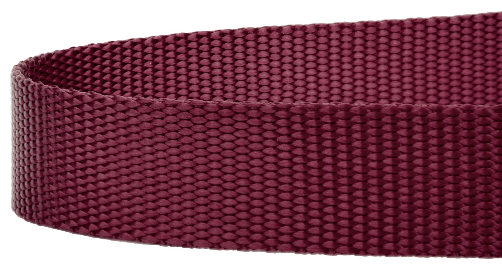 Country Brook Petz 3/4' Narrow Heavy-Duty Nylon Leash For Dogs - Traditional Style Durable Leash With Easy-To-Use Snap - Made In The Usa, Burgundy, 6 Foot