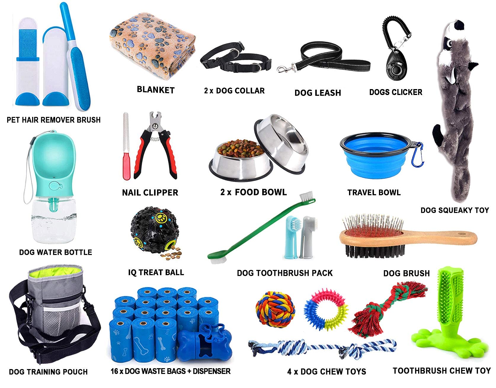 Lobeve [Upgrade Version] Puppy Kit,39 Pack Puppy Essential Starter Kit For Small And Medium Dogs,Perfect Welcome Home Gift For New Puppies