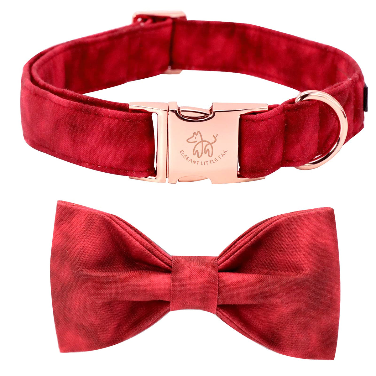 Elegant Little Tail Christmas Dog Collar,Puppy Collar, Male Or Female Dog Collar With Bow Adjustable Soft Bow Tie Dog Collars For X-Small Dogs