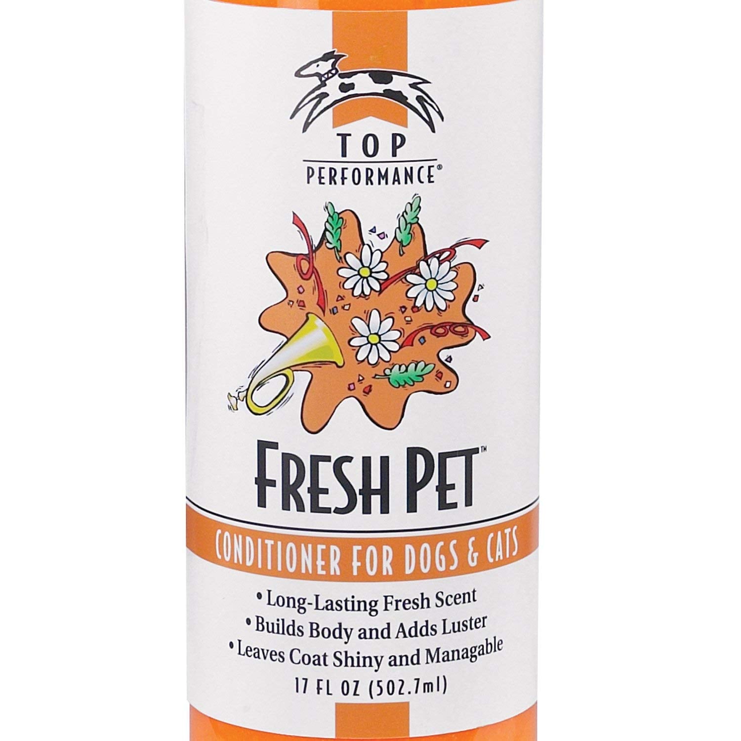 Top Performance Fresh Pet Conditioner To Reduce Mats And Tangles, 17 Oz. Size – Conditioning Formula Gives Coats Sheen