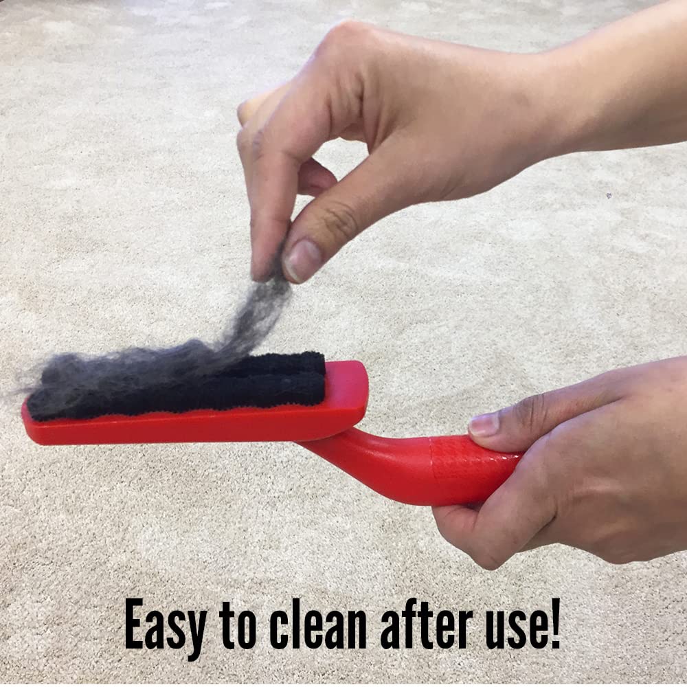 Lilly Brush Forever Furless Pet Hair Remover Brush | Gentle Bristled Cat & Dog Hair Remover Brush For Home, Auto Car Detailing S