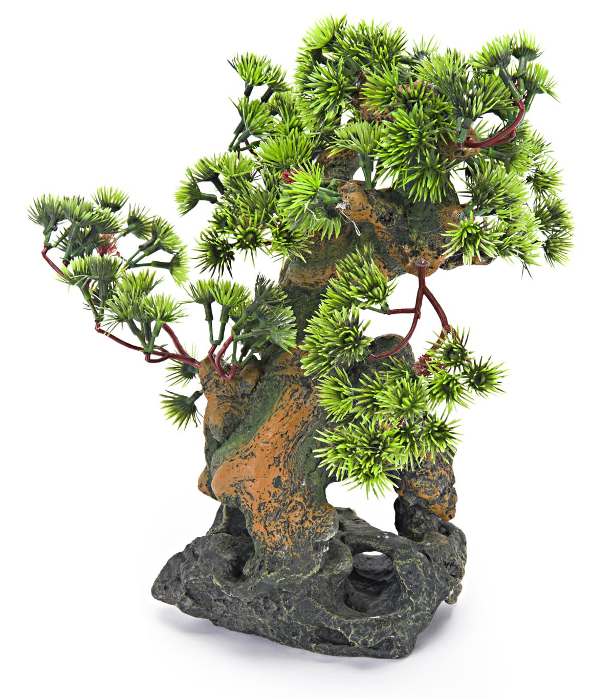 Penn-Plax Rr993 7' L X 6' W X 12' H Bonsai Tree On Rock Style 2 Fish Aquarium Ornament