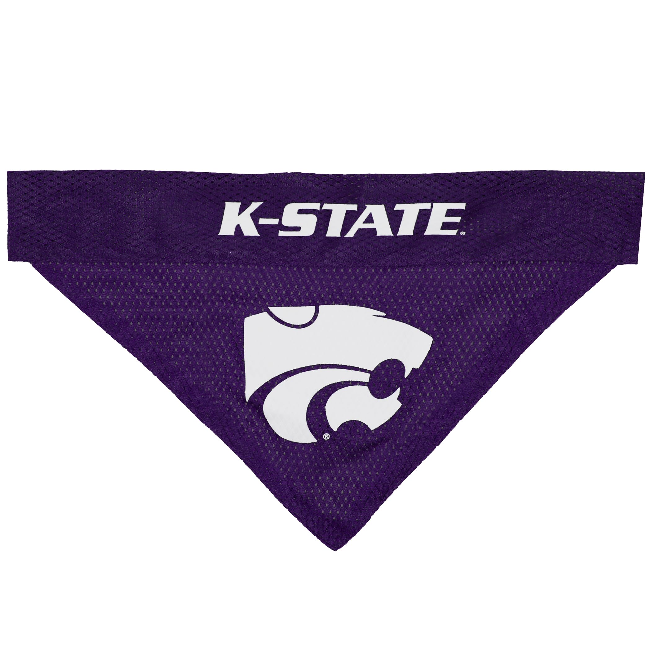Pets First Collegiate Pet Accessories, Reversible Bandana, Kansas State Wildcats Size Small/Medium