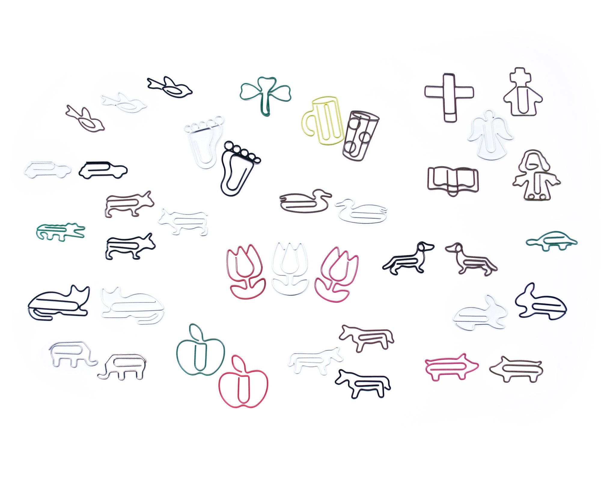 Butler In The Home Dog Dachshund Shaped Paper Clips Great For Paper Clip Collectors Or Dog And Pet Lovers (Black - 100 Count Silver Tin Gift Box)