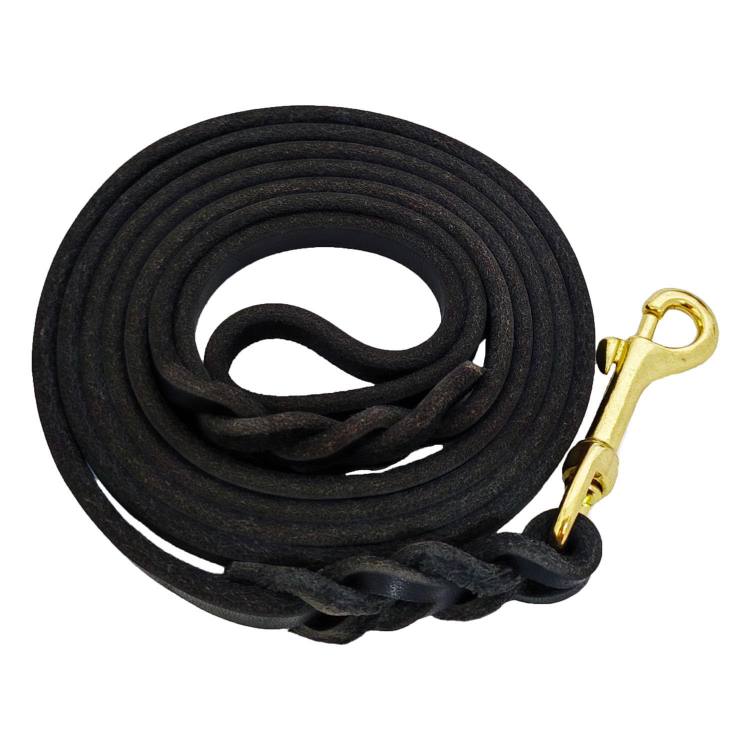 Lwbmg Leather Dog Leash 4Ft X 1/2 Inch, Leather Dog Leash For Small Dogs, Strong Sturdy Genuine Leather Braided Dog Leash, Soft 