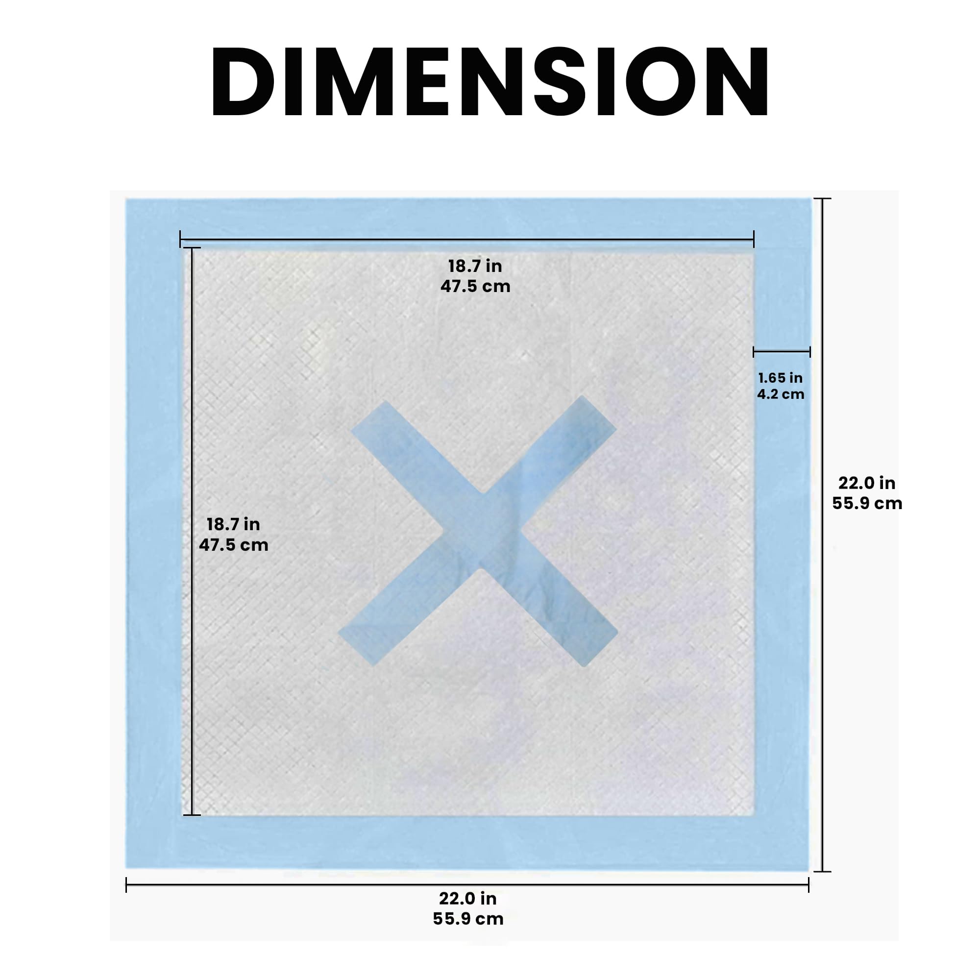 SPOT X Marks The Spot Extra Absorbent Puppy Pads with Adhesive Strips & Pheromones - Attracts Dogs to Center for Training & Pott