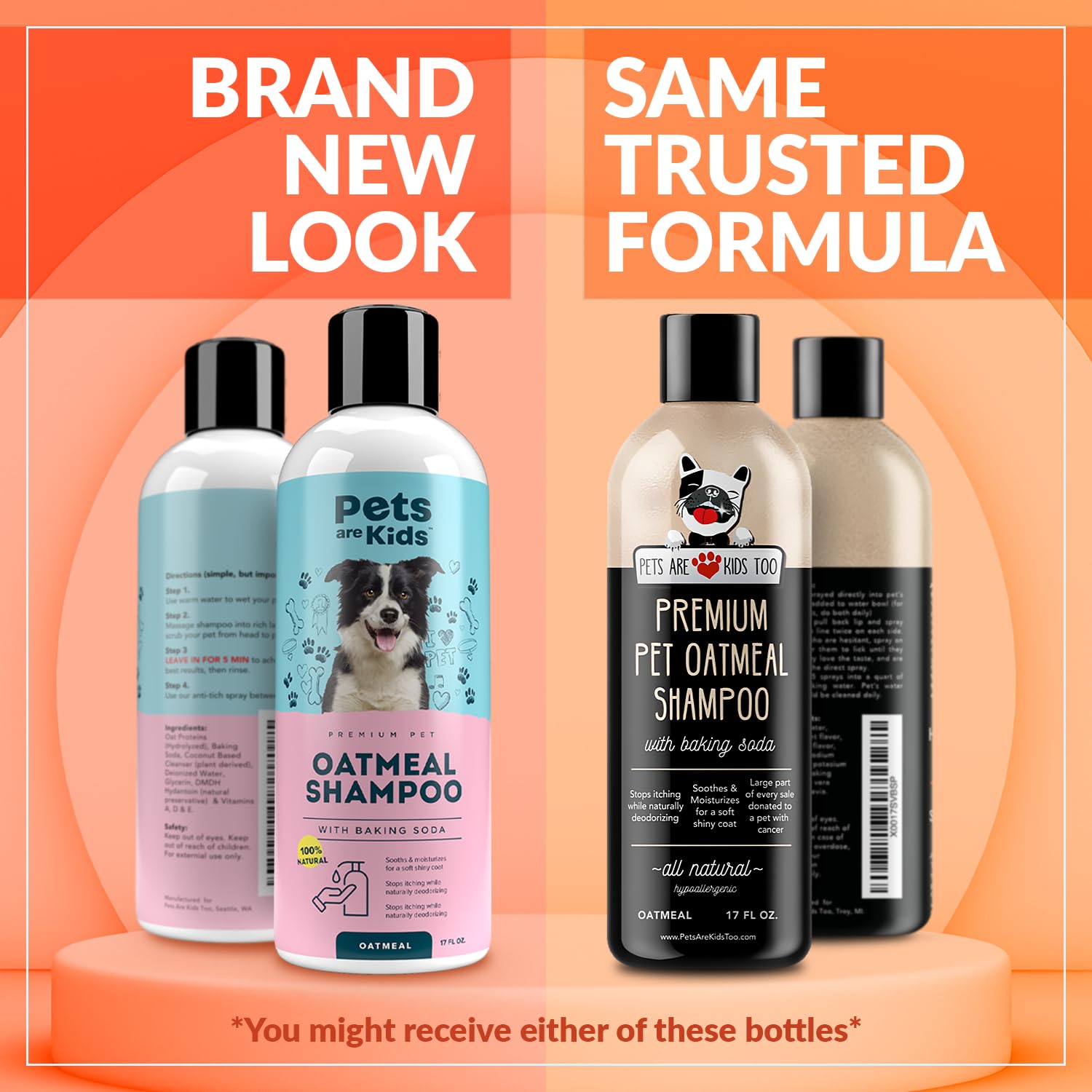 Pets Are Kids Too Oatmeal Dog Shampoo Baking Soda Hypoallergenic Anti Itch Moisturizing Soothing Deodorizing Pet Care Safe Puppy