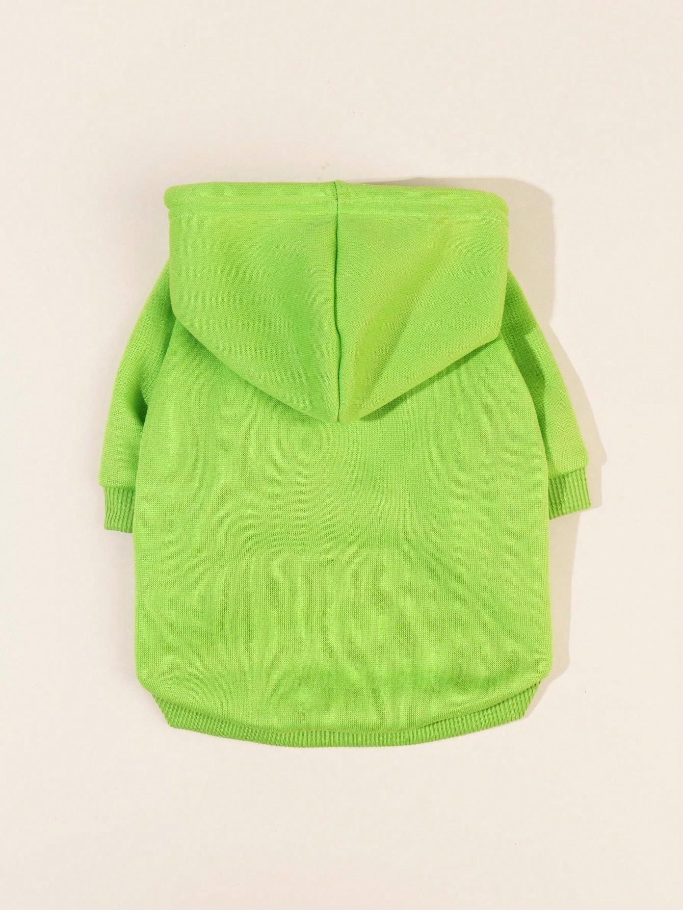 Qwinee Basic Dog Hoodie, Dog Warm Jacket, Cat Apparel, Dog Shirt, Dog Clothes For Puppy Kitten Small Medium Dogs Cats Green Xs