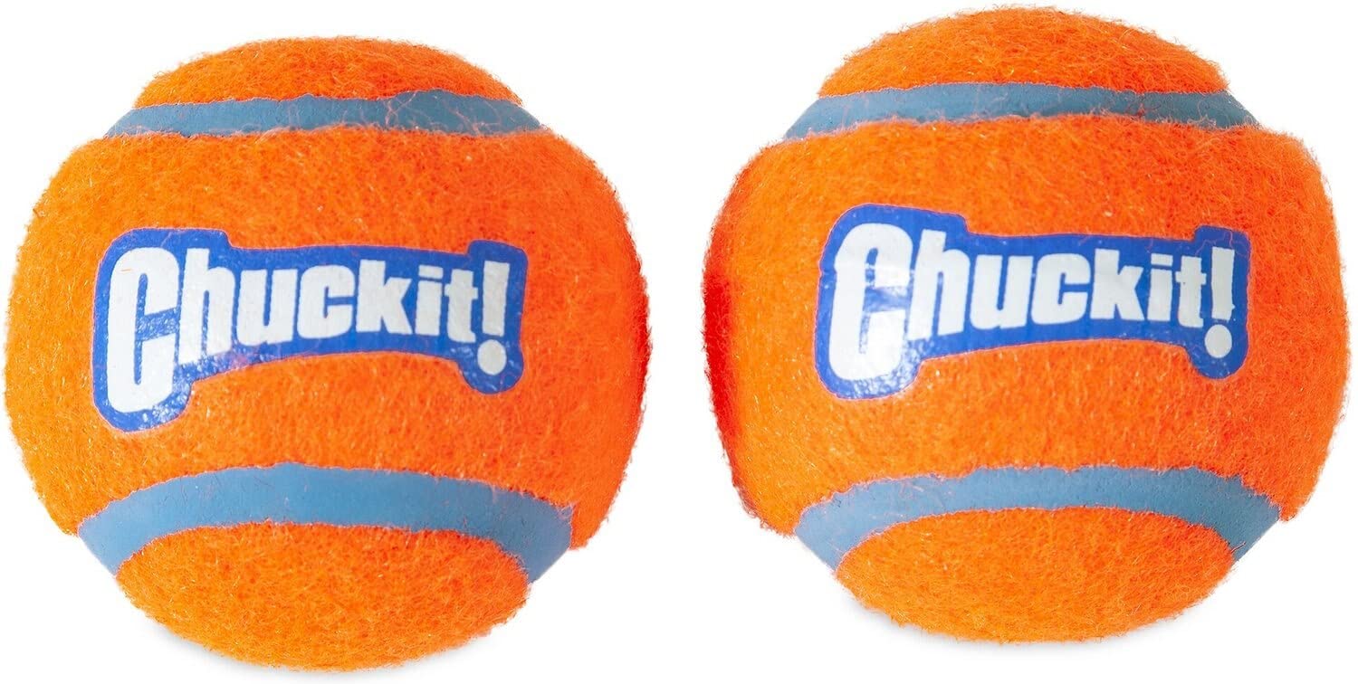 Chuckit! 6 Pack Of Tennis Balls, Small, Launcher Compatible Dog Toys