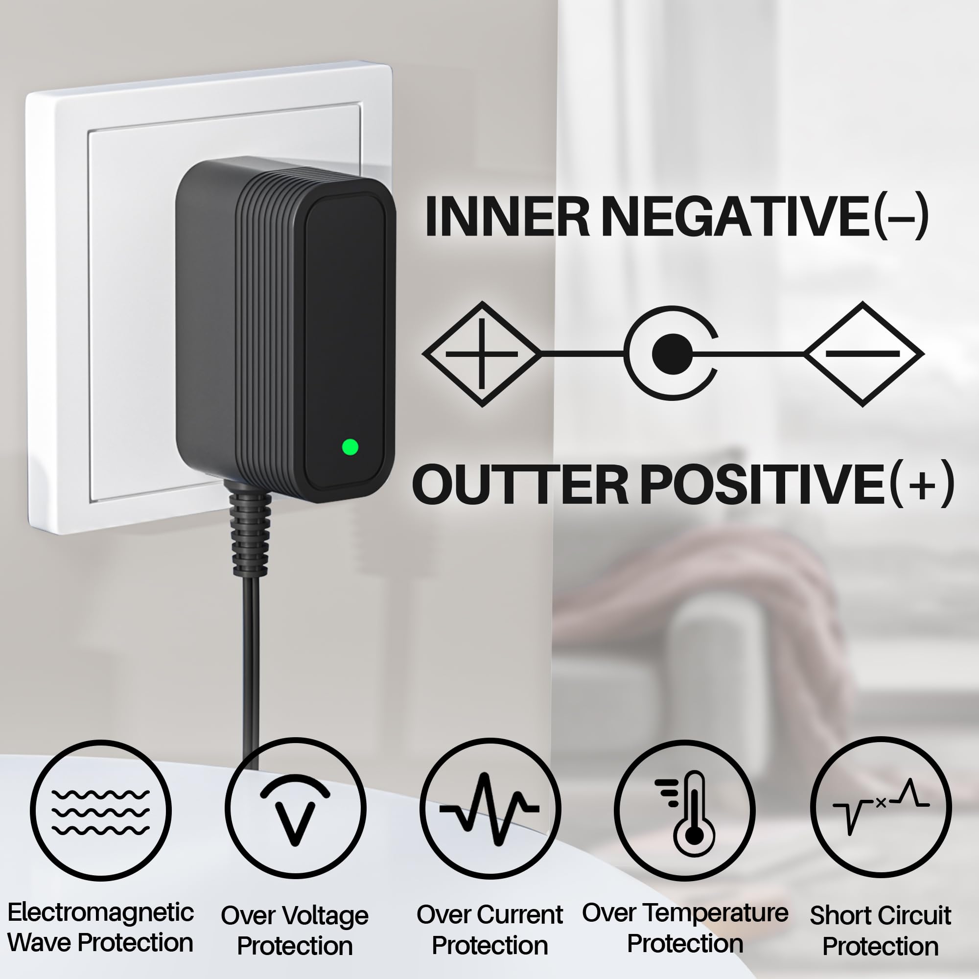 5 V Charger For Dogtra Power Cord For Dogtra Ac Power Adapter Wall Charger Cord Charger Replacement For Dogtra Ys600, Ys300, Iq