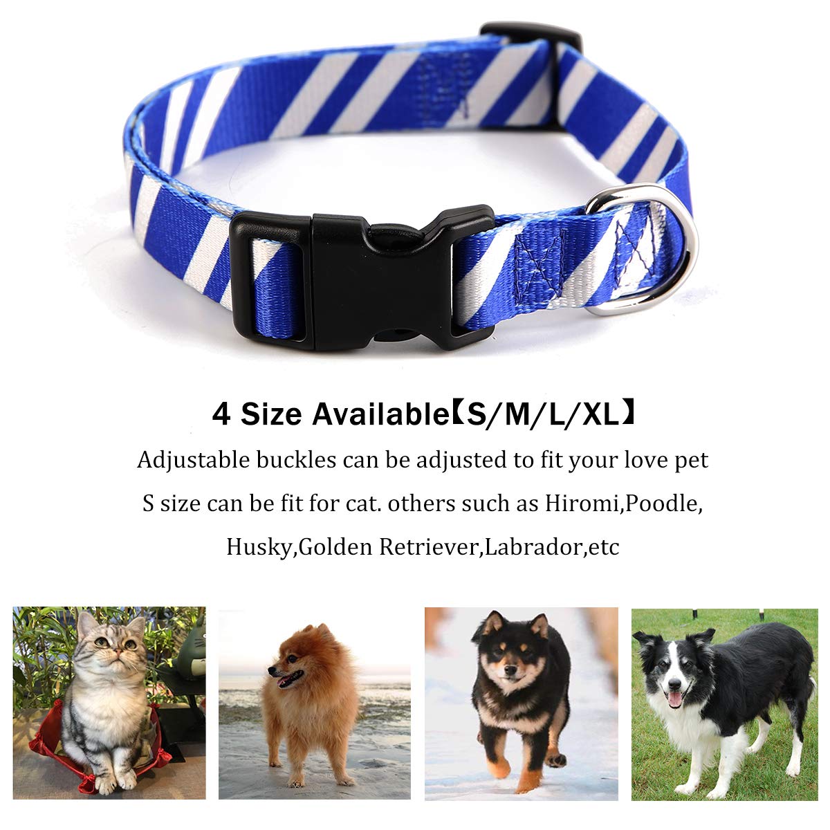 Coomour 2Pcs Halloween Dog Collar Pet Cat Puppy Wizard School Printing Adjustable Collars With Funny Leash For Pets Dogs Cats Sm