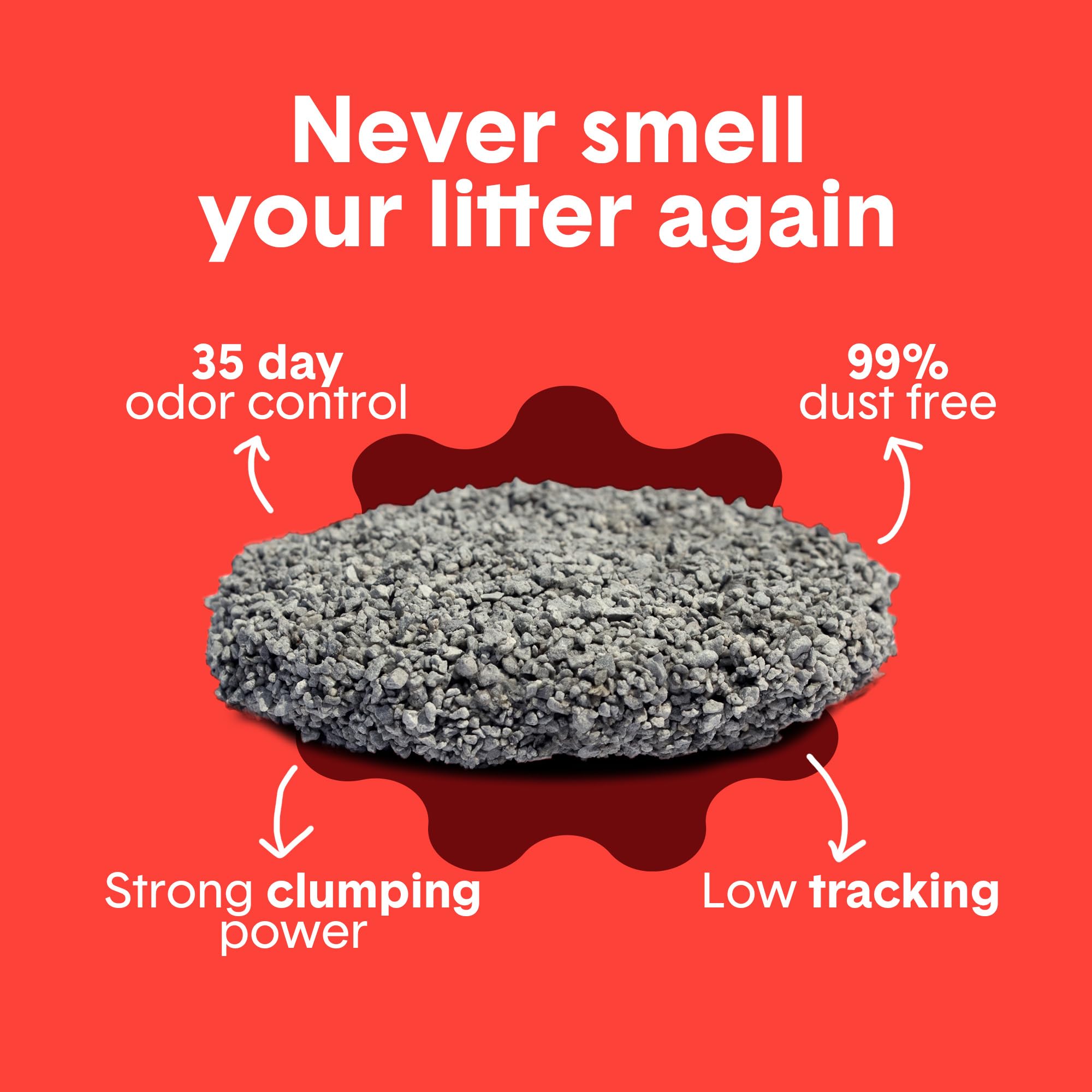 Boxie Extra Strength Cat Litter, 35-Day Odor Control, Clumping Clay, 40Lb