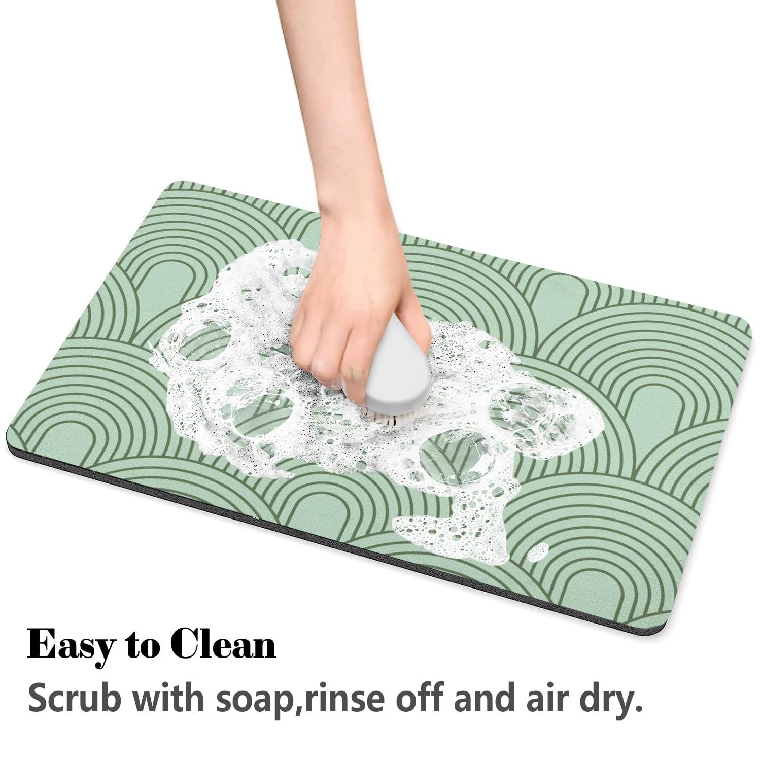 Dog Food Mats for Floors Absorbent, Pet Cat Food Mat - Quick Dry Dog Mat for Food and Water Boho Pet Supplies