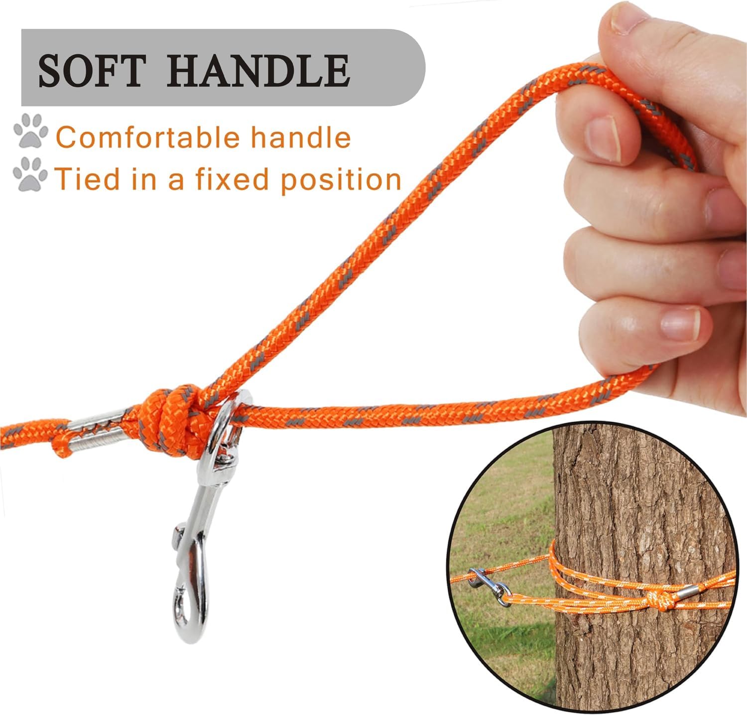 Reflective Cat Leash -30Ft Cat Cable Out Leash Escape Proof Walking Leads Yard Long Leash Durable Safe Personalized Extender Leash Traning Play Outdoor For Puppies/Kittens/Rabbits/Small Animals