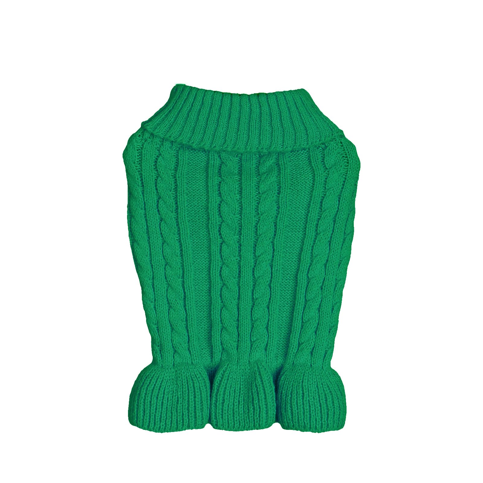 Bwealthest Dog Sweater - Cute Knitted Classic Cat Sweater & Coat For Girls Dog Puppy Cat (Green, Large)