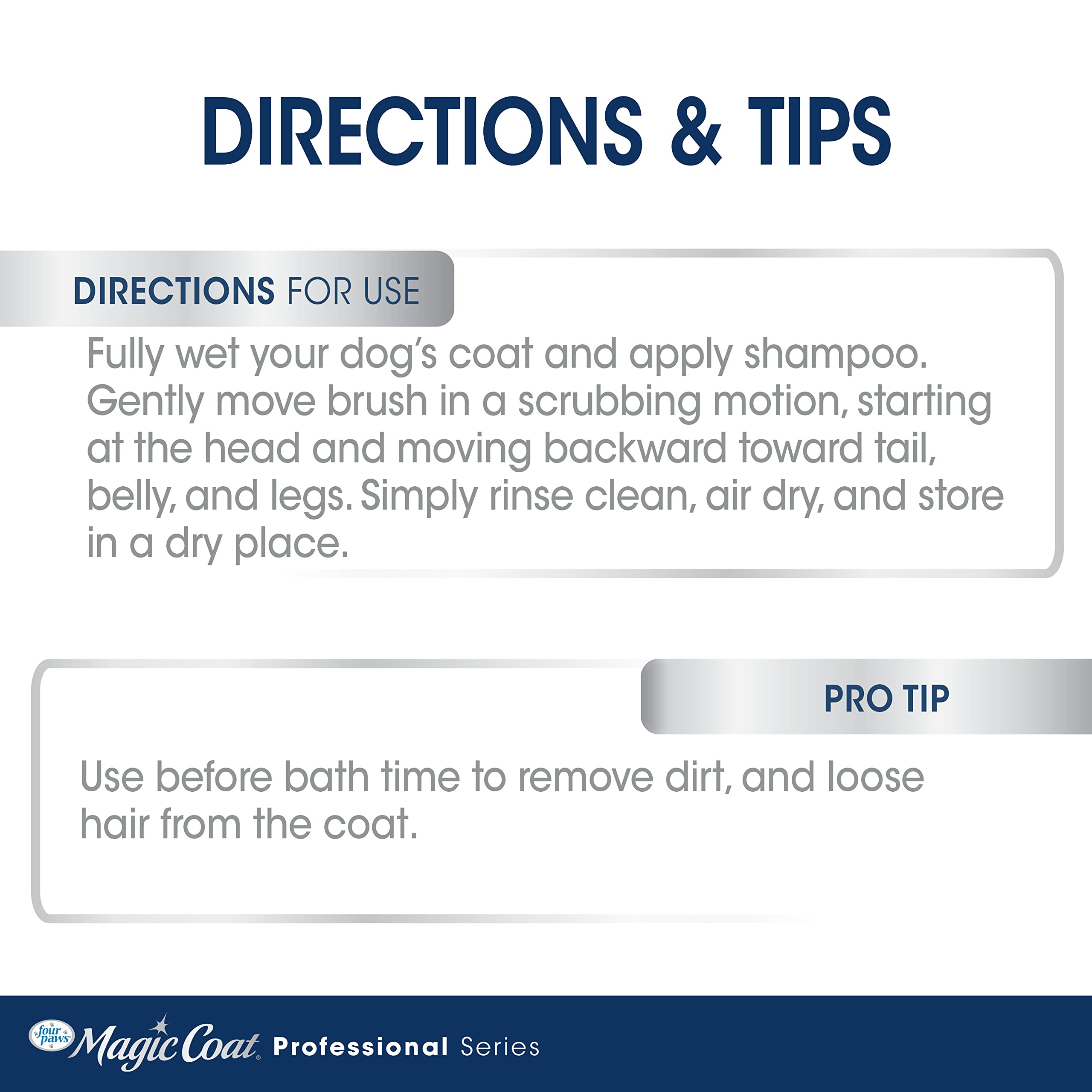 Four Paws Magic Coat Professional Series Grooming All-in-One Wet & Dry Detangling Brush for Dogs, 1 Count