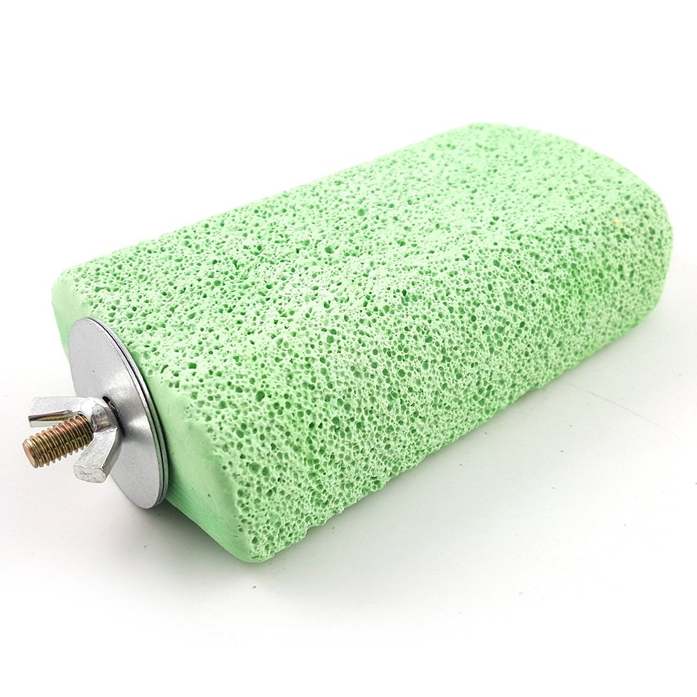 Litewoo Lava Shaped Pumice Ledge Birds Rats Chinchillas Toys, Artificial Teeth Beak Grinding Stone For Bird, Parrots, Hamsters, Totoro And Rabbits, Easy Installation, Random Color (5.1'X 2.75'X 1.2')