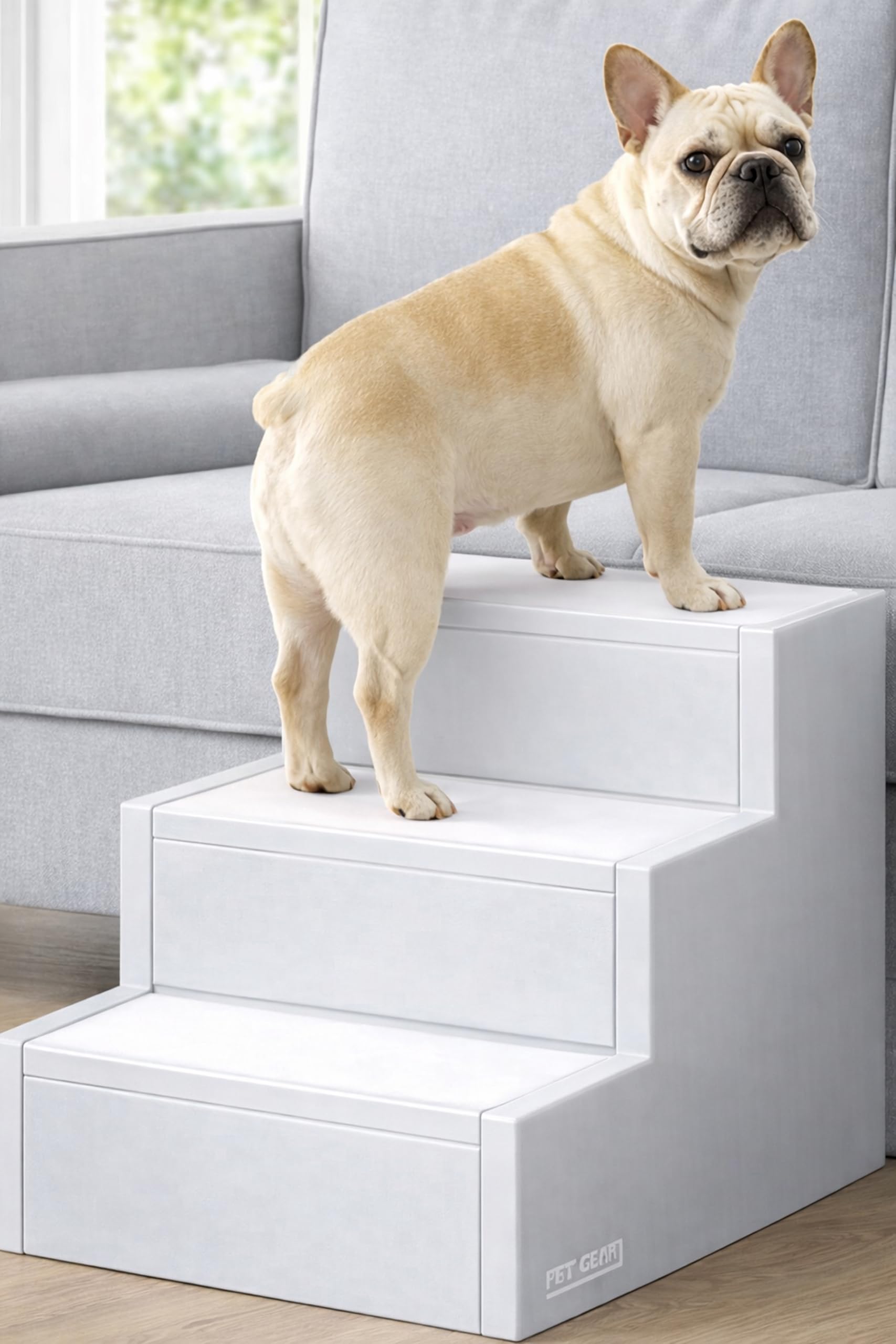 Pet Gear Pet Step III & IV Pet Stairs for Small Dogs and Cats up to 50 pounds, Lightweight, No Tools Required, 13 Colors to Choo