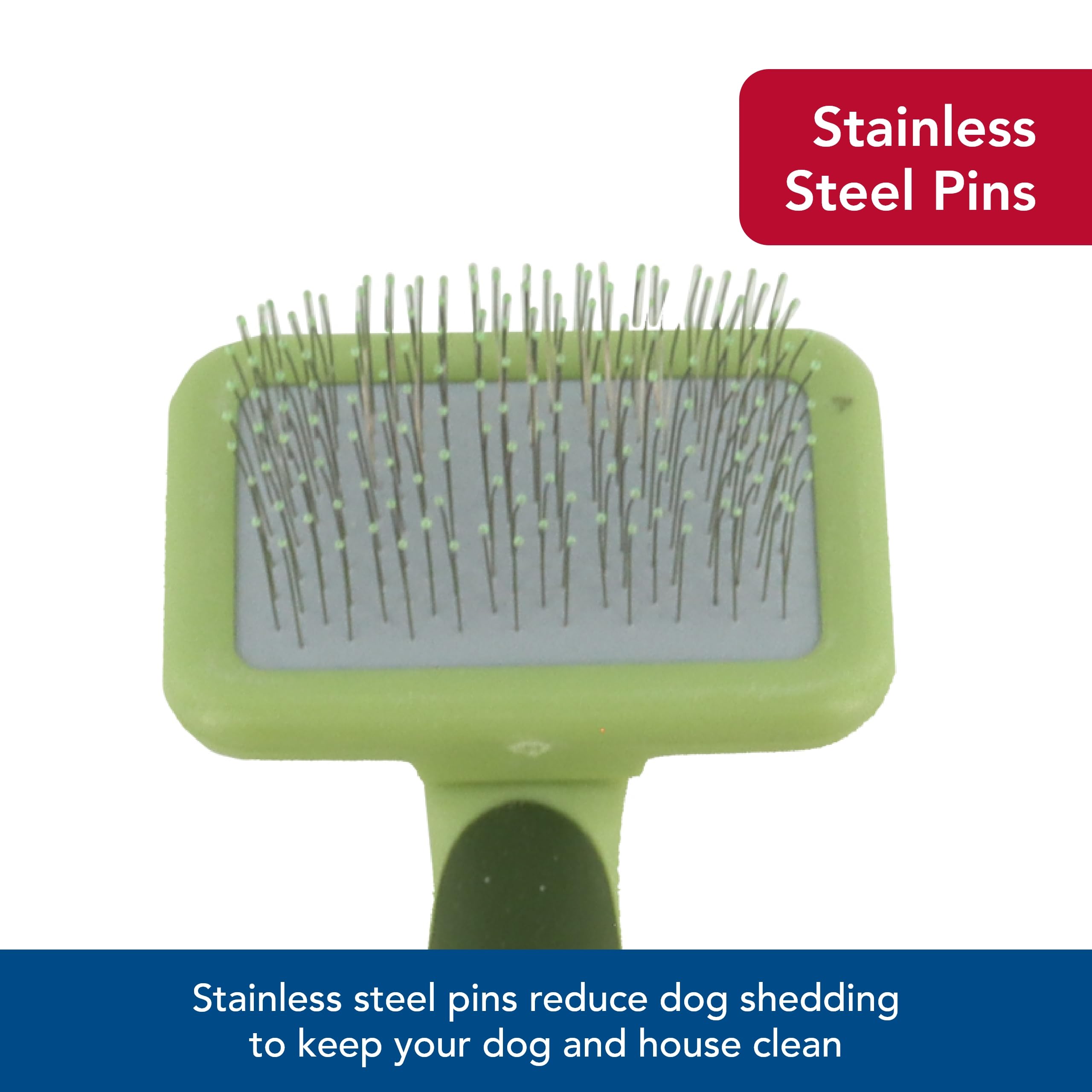 Coastal Pet Safari Dog Soft Slicker Brush - Dog Grooming Brush For Shedding - For Dogs With Short, Medium And Long Hair - Medium - 6.25' X 3.5'