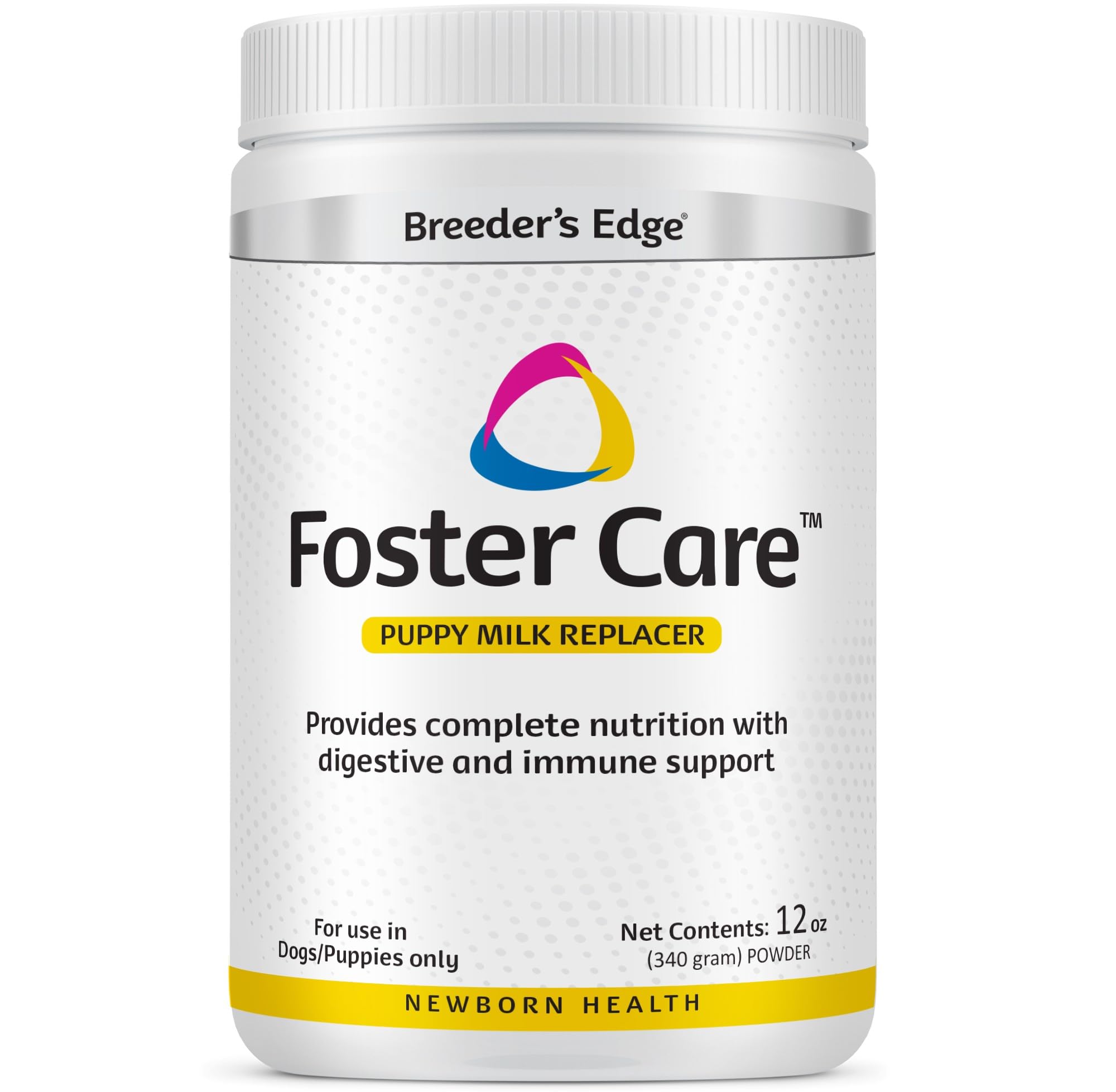 Revival Animal Health Breeder's Edge Canine Milk Replacer Powder, 12 oz, Complete Nutritional Supplement for Puppies & Dogs, White