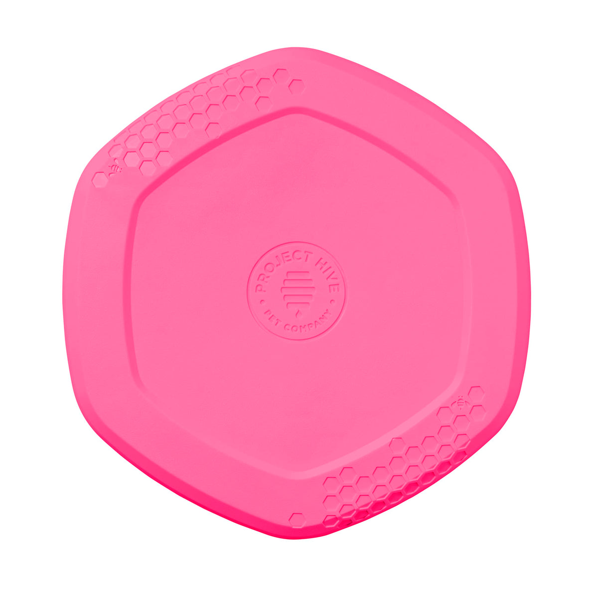 Project Hive ·Pet Company· - Wild Berry Scented - Hive Frisbee Disc For Dogs - Great For Fetch - Includes A Lick Mat On Back - Floats In Water, Smooth Glide - Made In The Usa