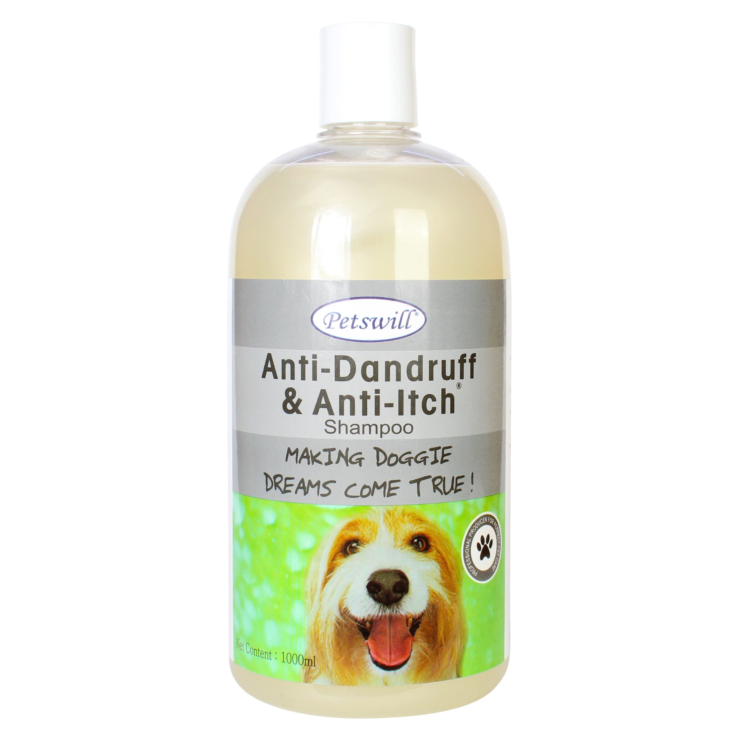 Petswill Shampoo For Dogs & Cats  1 Litre (Aloevera 1 Litre X 2 Units)