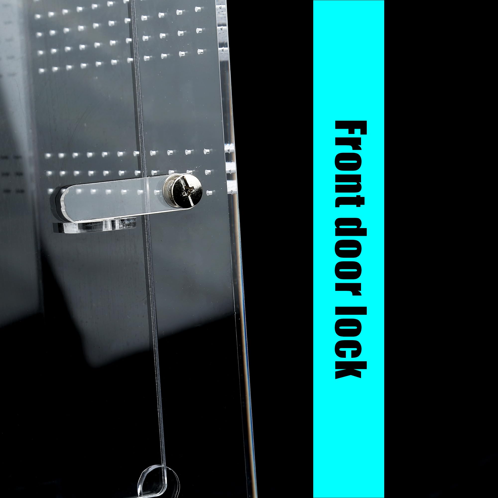 Acrylic Tarantula Enclosure Jumping Spider Enclosure With Front Opening Door5.3 * 5.3 * 9 Inches Micro Habitat Terrarium For Sma