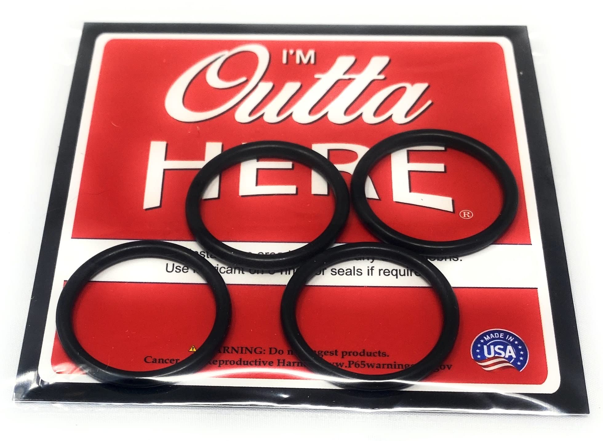 I'M Outta Here Compatible Replacement With A-20212 Fluval Top Cover Clickfit Fx5/Fx6 Filter Replacement Aqua Stop O-Rings 4 Pack