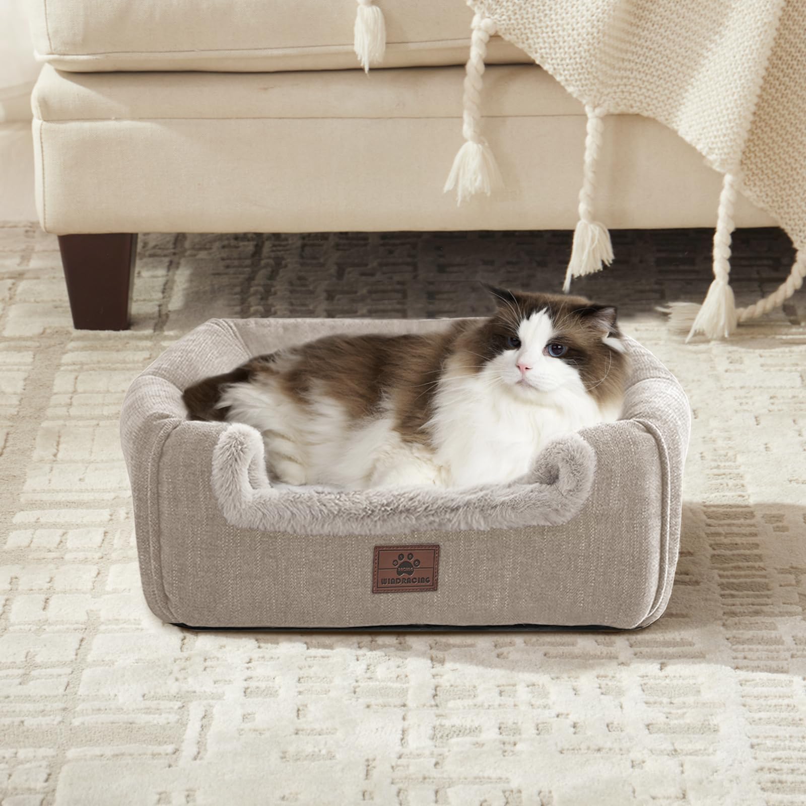 Cat Bed For Indoor Cats - Cat House Cats Tent With Removable Washable Cushioned Pillow, Soft And Self Kitten Beds,For Small And