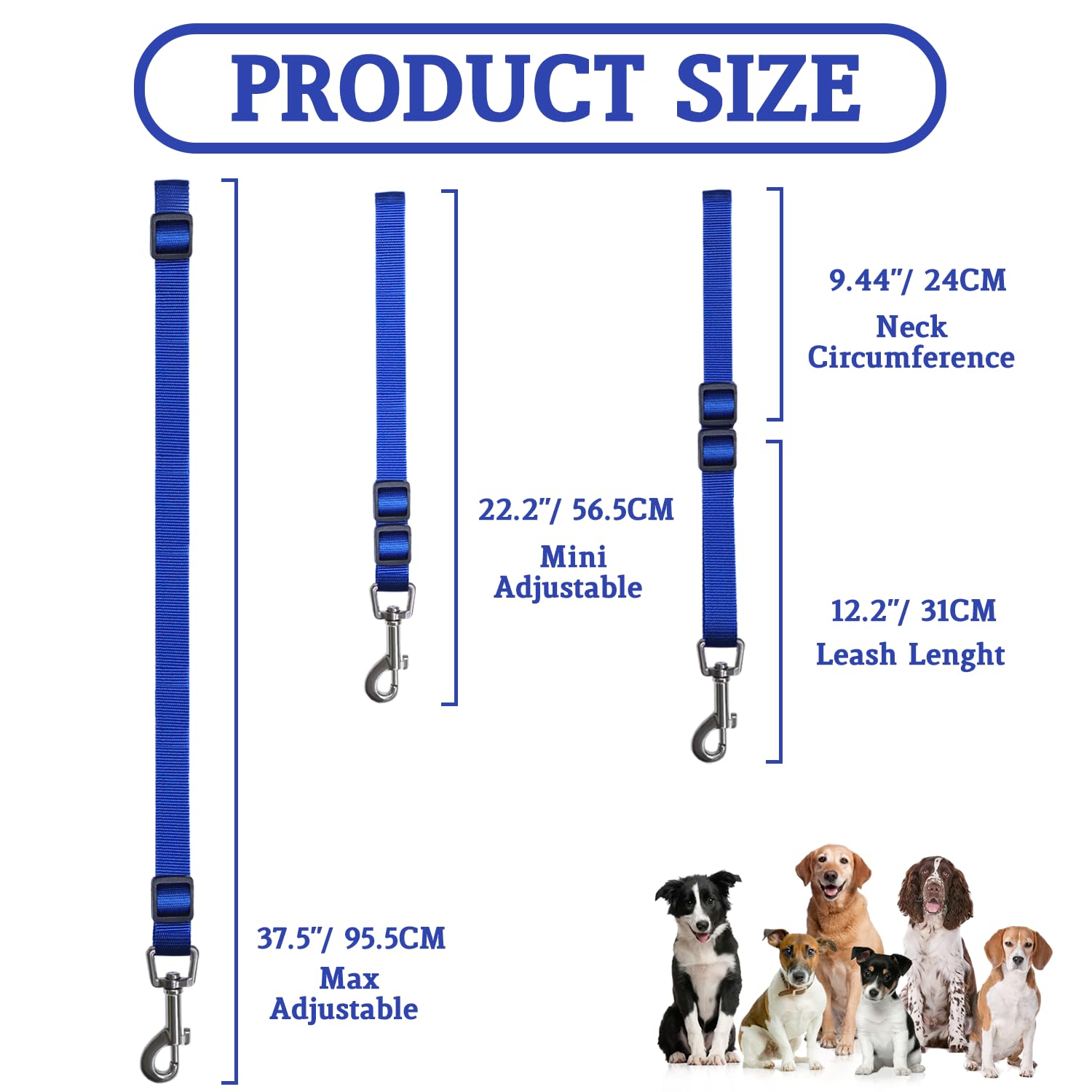 Pet Dog Grooming Loops,2 Pack Adjustable Nylon Restraint Noose Loop, Dog Grooming Arm Accessories Fixed Dog Bathing Safety Tethe