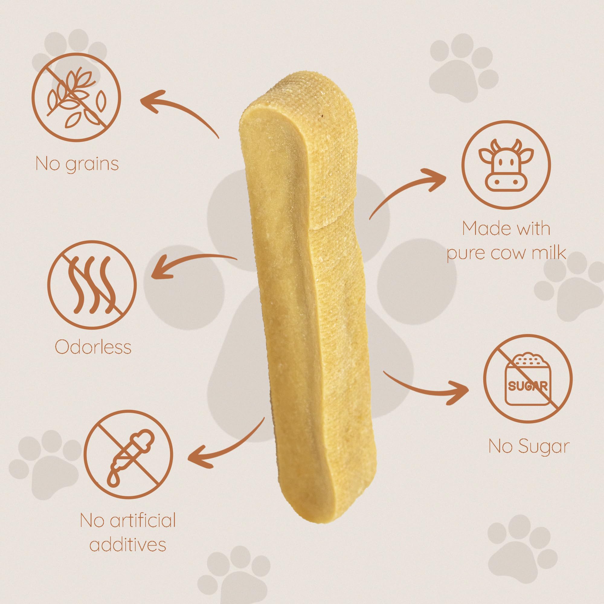 Wildfang Natural Yak Chews for Dogs, Hard Yak Cheese Dog Chews from Cow Milk - 3 Pack Cheese Yak Chews for Large Dogs & Small Do