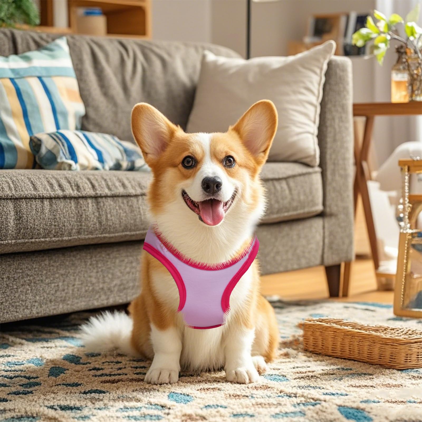 Pistha 4 Pack Dog Shirts Summer Printed Puppy Clothes Cute Sleeveless Pet T Shirts Dog Clothes For Small Medium Dogs Cats Girl(M