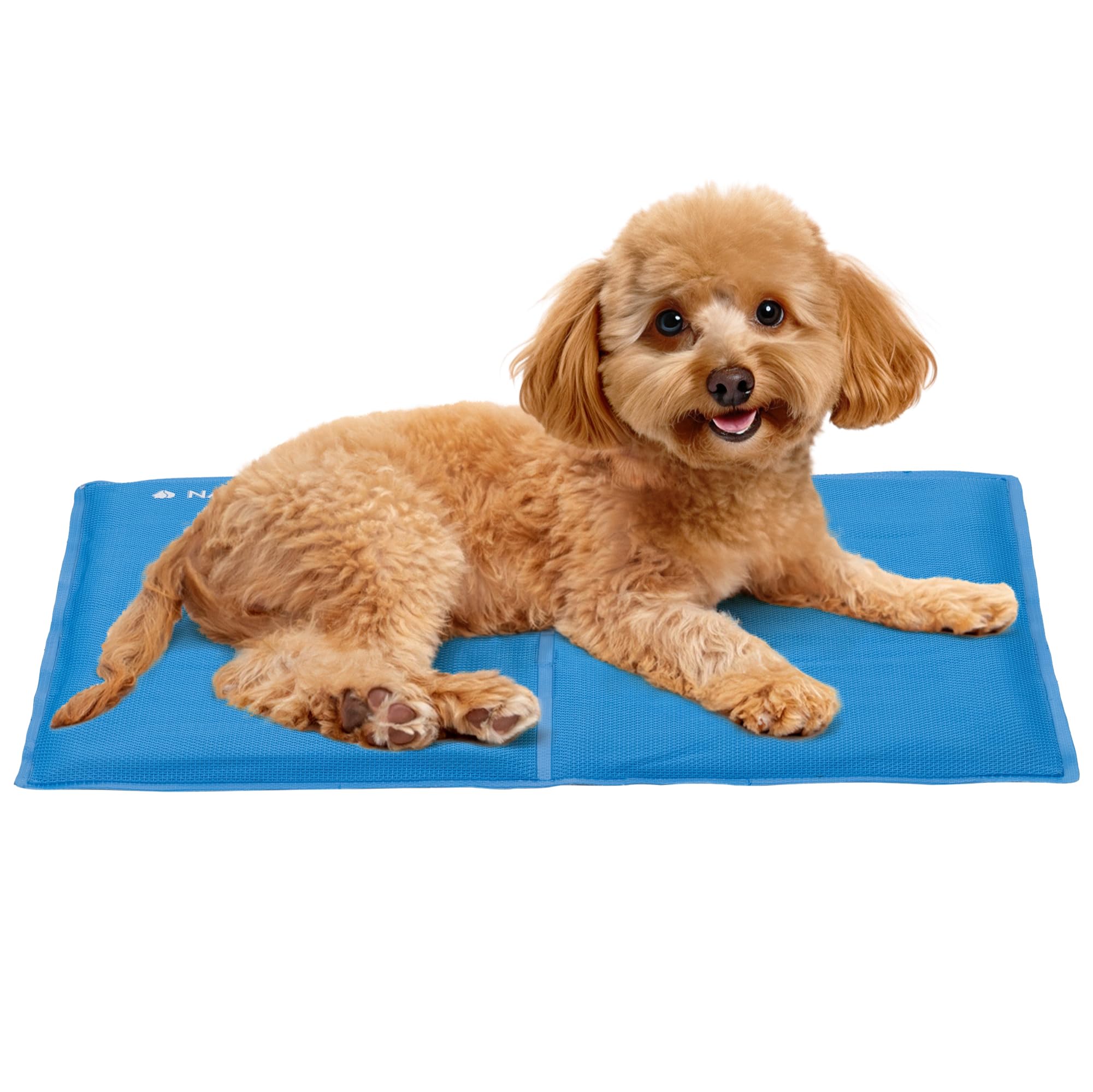 Navaris Gel Pet Cooling Mat With Durable Textiline Cover - Cool Pad For Dog Or Cat - Cooler Bed Mats For Dogs Or Cats - 15.7 X