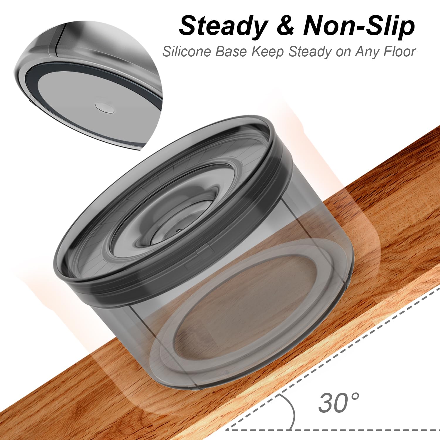 1Gallon Dog Water Bowl No Spill, 3.8L/128Oz Large Capacity, Spill Proof Dog Bowl Bpa-Free, No Splash Water Bowl With Non-Slip Base, Slobber Stopper Water Bowl For Messy Drinkers [Anti Digging Lip]