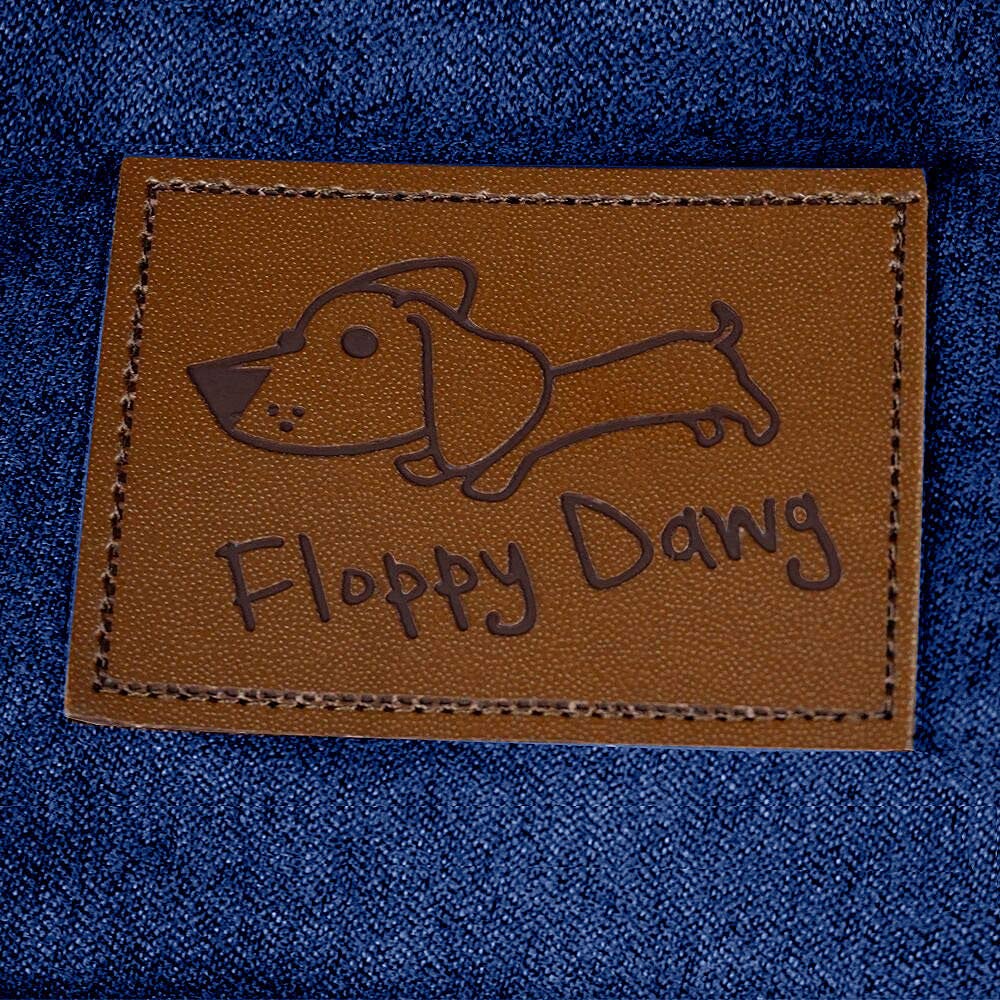 Floppy Dawg Extra Large Dog Bed with Removable, Washable Cover and Waterproof Liner. Pillow Stuffed with Orthopedic Memory Foam