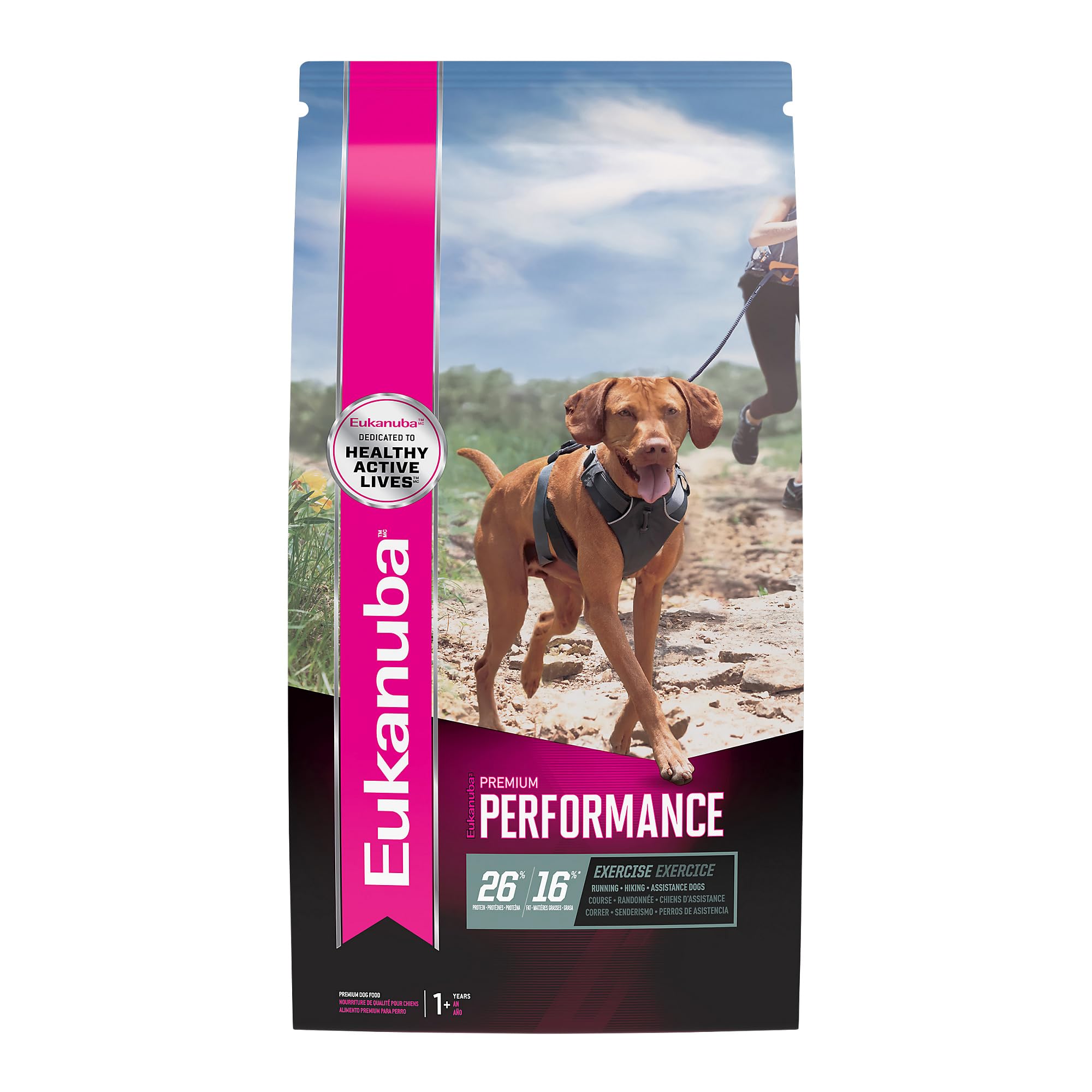Eukanuba Premium Performance 26/16 Exercise Adult Dry Dog Food, 4.5 lb. Bag
