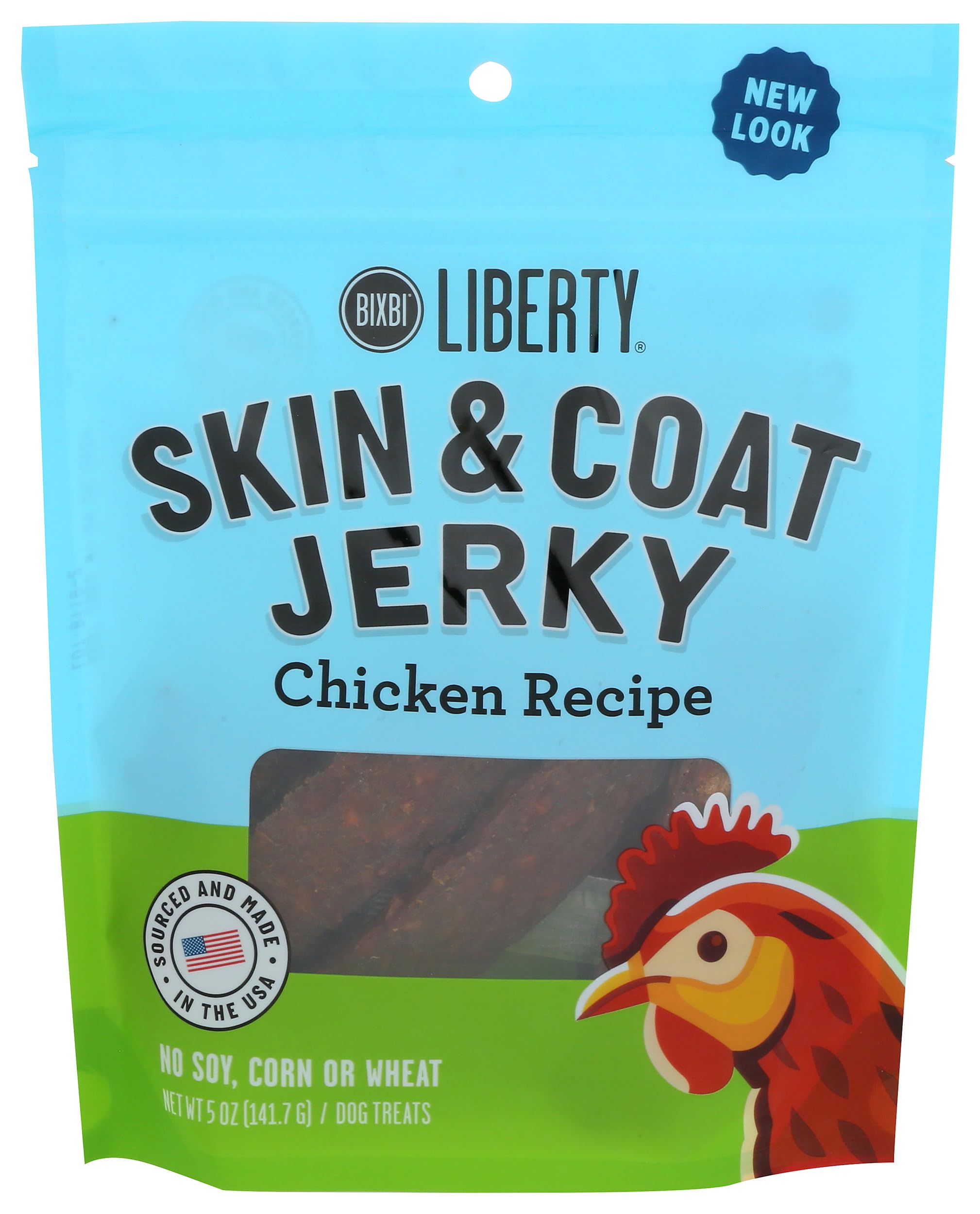 Buckley Functional Skin & Coat Support, Dog Jerky Treats, Chicken, 5 Ounce