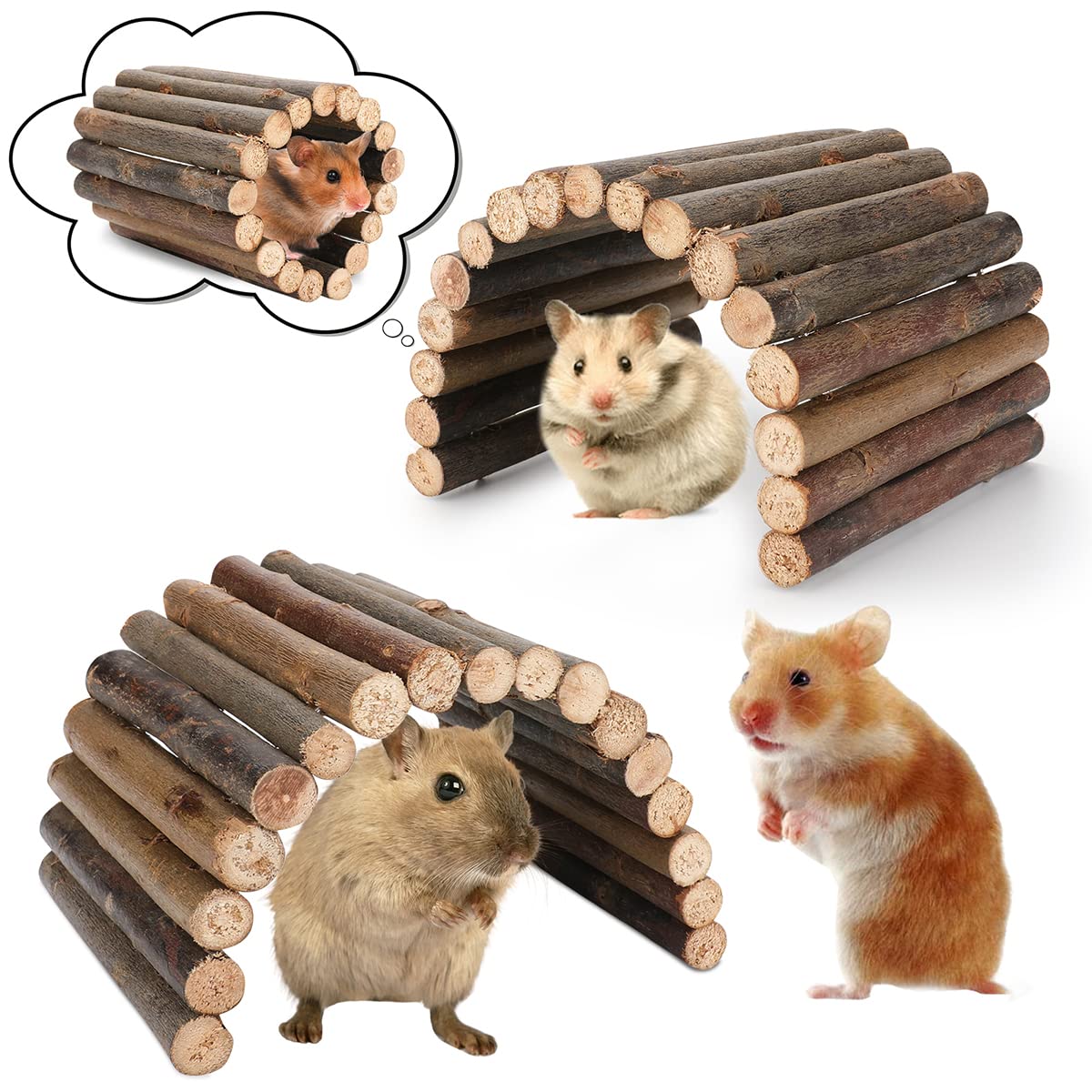 Hamster Toys Guinea Pig Toys Hamster Wheel Hamster Cage Accessories Small Animal Molar Chew Toys For Chinchillas,Gerbils,Mice,Ra