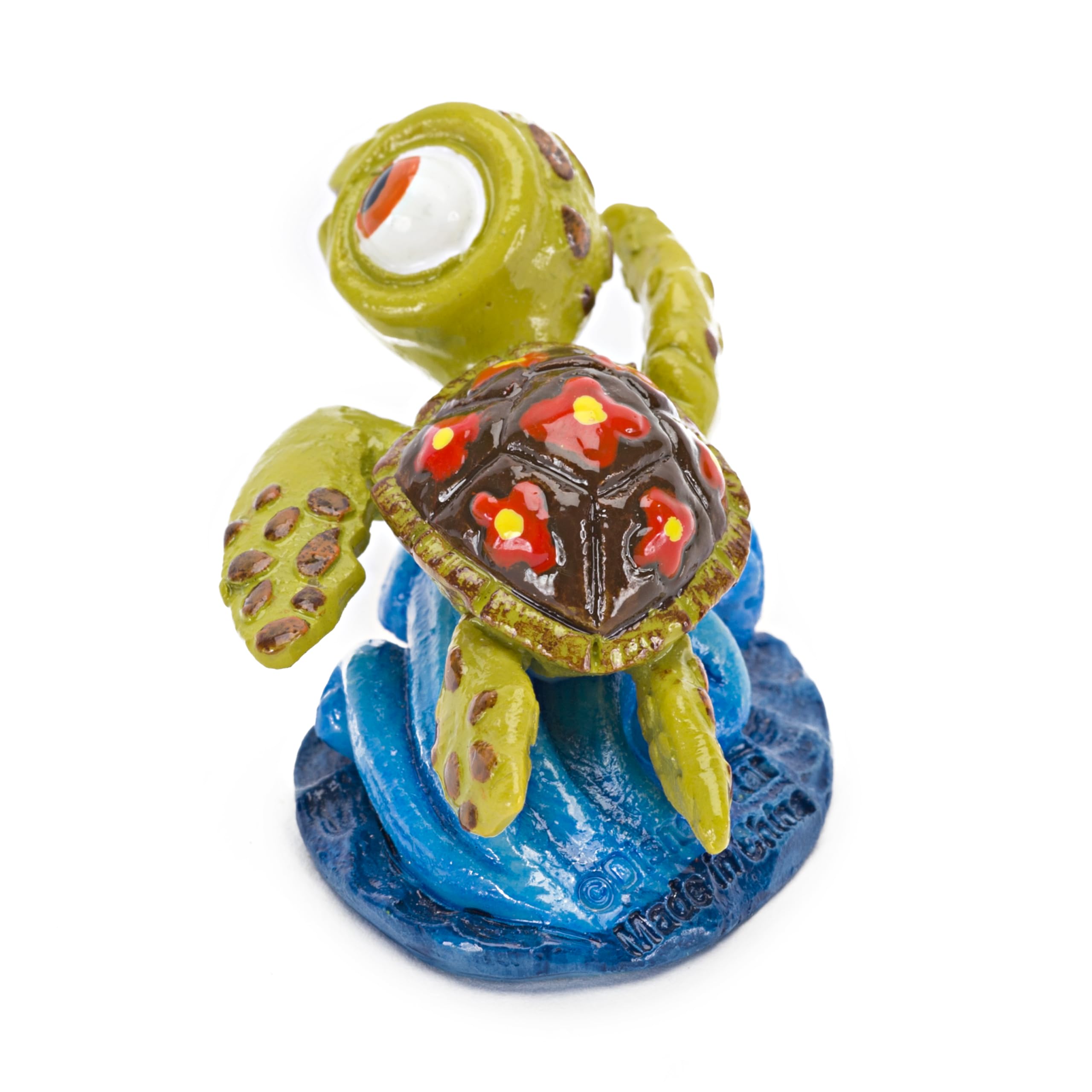 Penn-Plax Squirt Mini Aquarium Ornament For Finding Nemo - Fun Decoration For Your Smaller Tank With This Friendly Turtle Riding A Wave