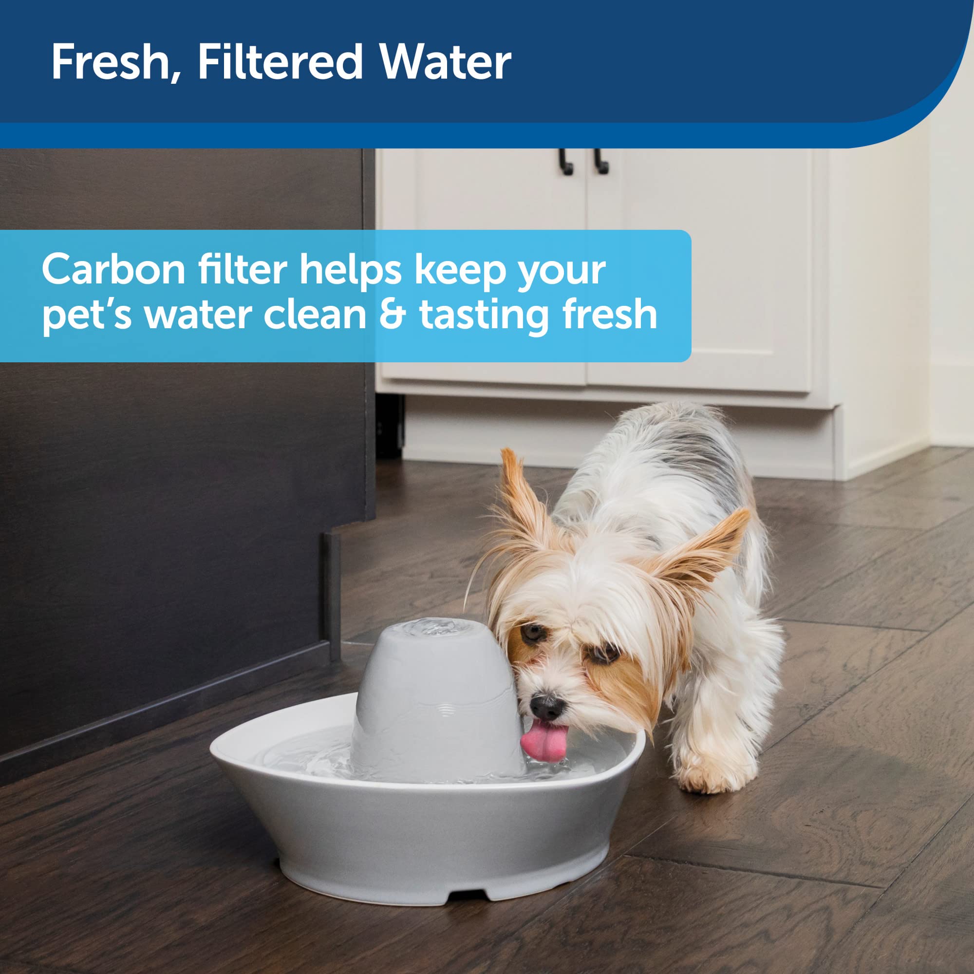 Petsafe Drinkwell Replacement Carbon Filters, Dog And Cat Ceramic And 2 Gallon Water Fountain Filters, 12-Pack,White