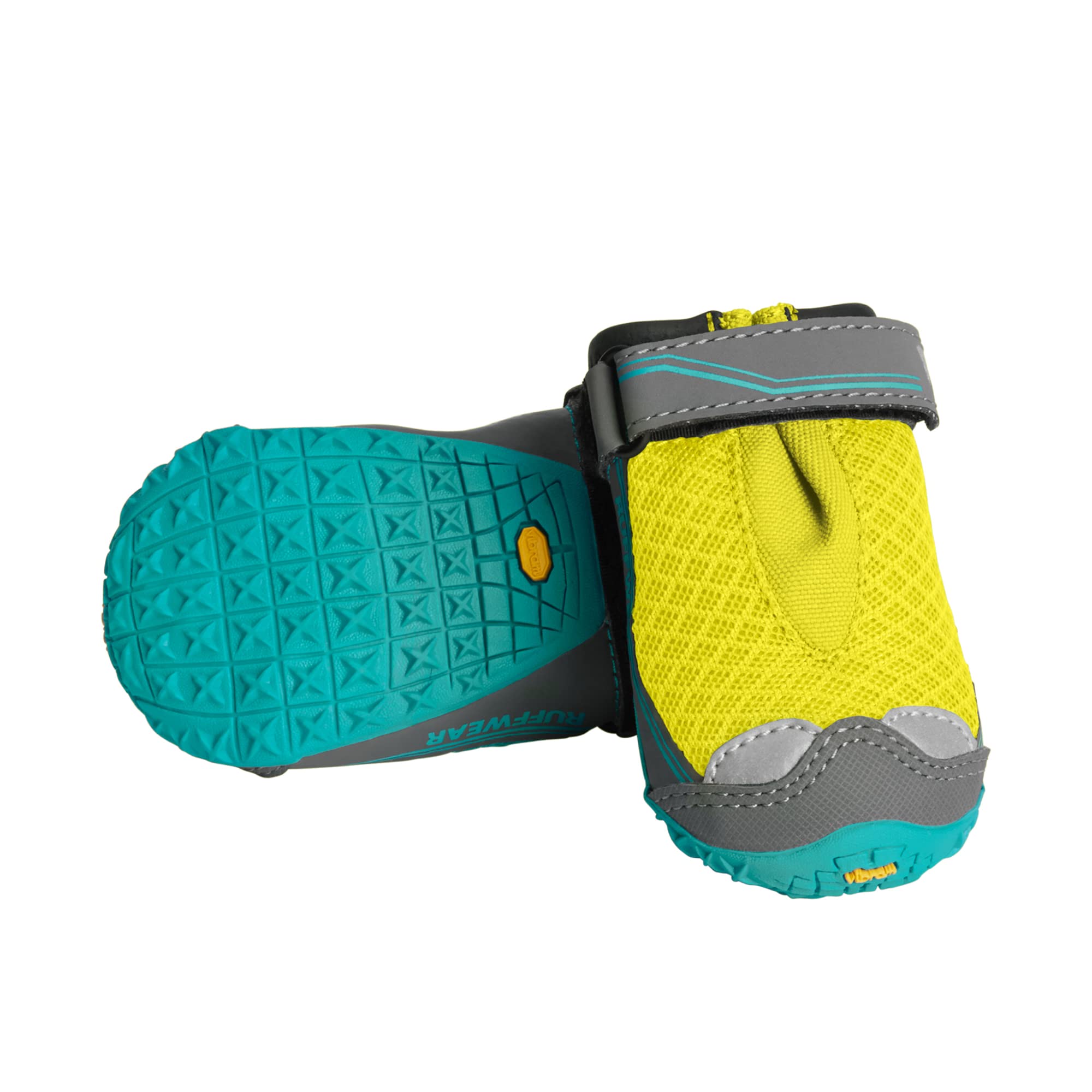 Ruffwear, Grip Trex Dog Boots, Outdoor Booties with Rubber Soles for Hiking and Running, Lichen Green, 3.25 in