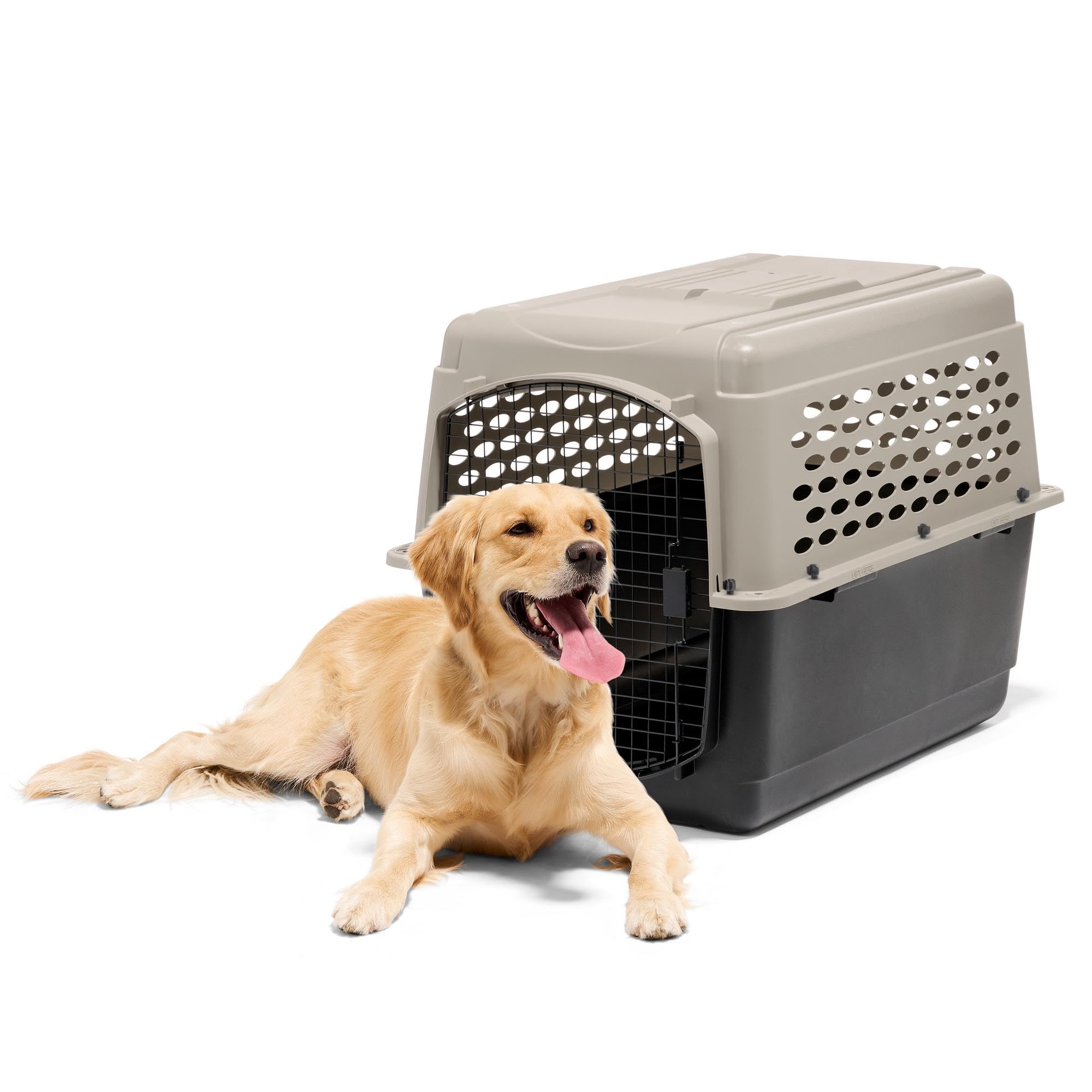 Petmate Vari Dog Kennel - Portable Dog Carriers & Crates for Large Dogs, Made in USA, Airline-Friendly, Durable Plastic, Pet Car