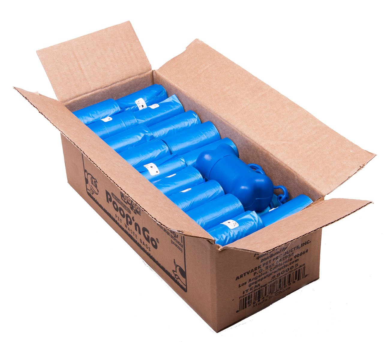 1470 Count Scented Royal Blue Gogo Pet Products Thick Pet Animal Dog Puppy Waste Poop Bags W/ Free Baggie Dispenser