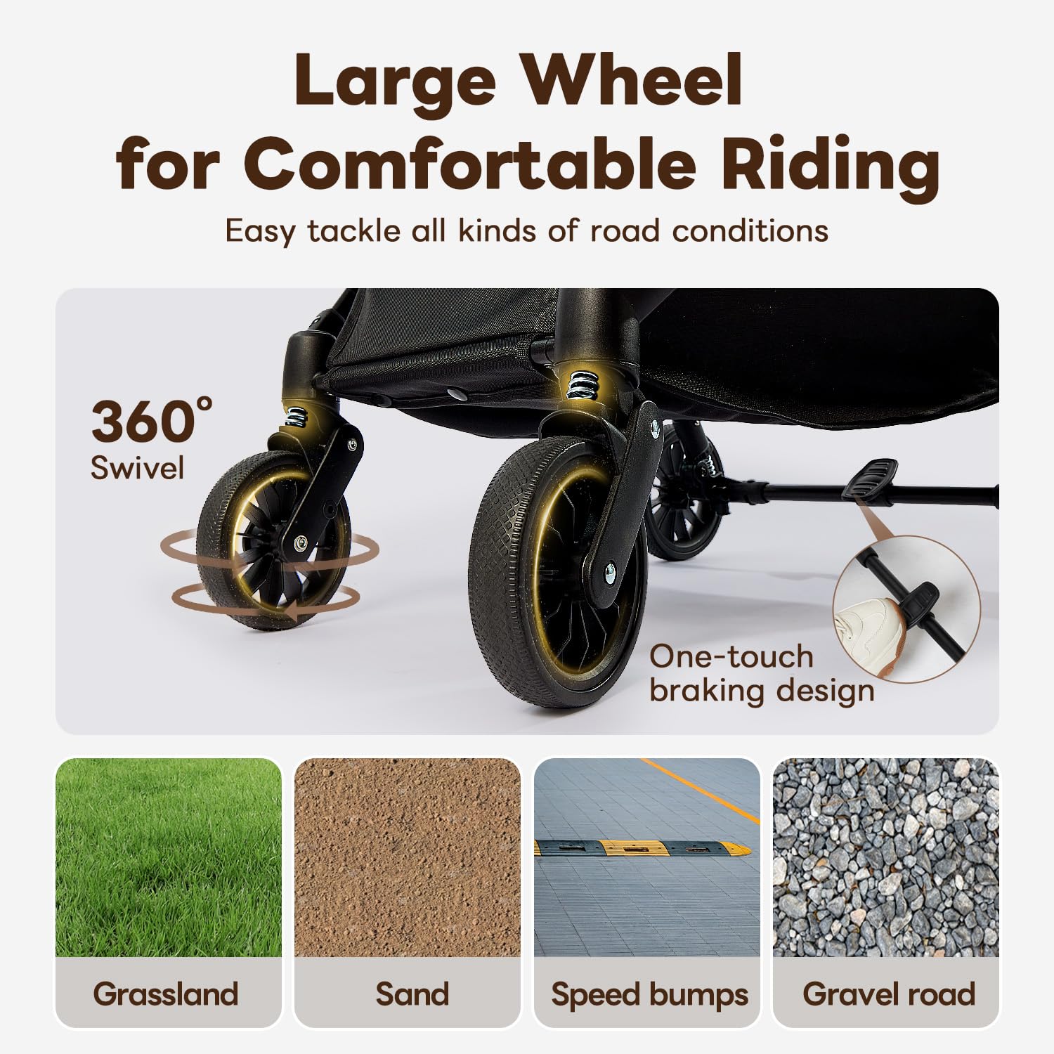 ?One-Pull Open Ver.? Pettena Dog Stroller For 2 Dogs, One-Touch Foldable Dog Stroller For Small/Medium Dogs Cats Up To 55 Lbs, K